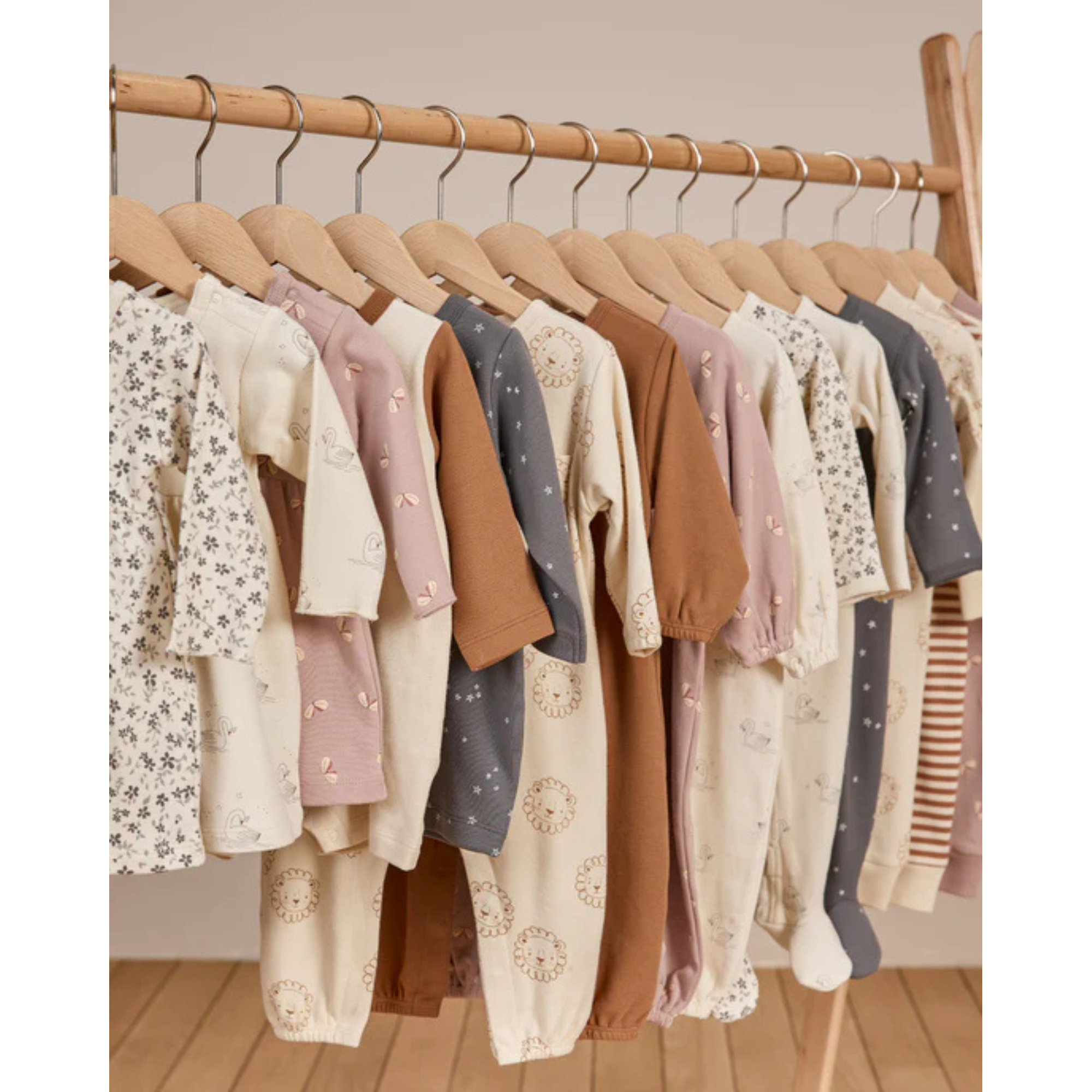 QUINCY MAE Long Sleeve Pocket Jumpsuit - Lions