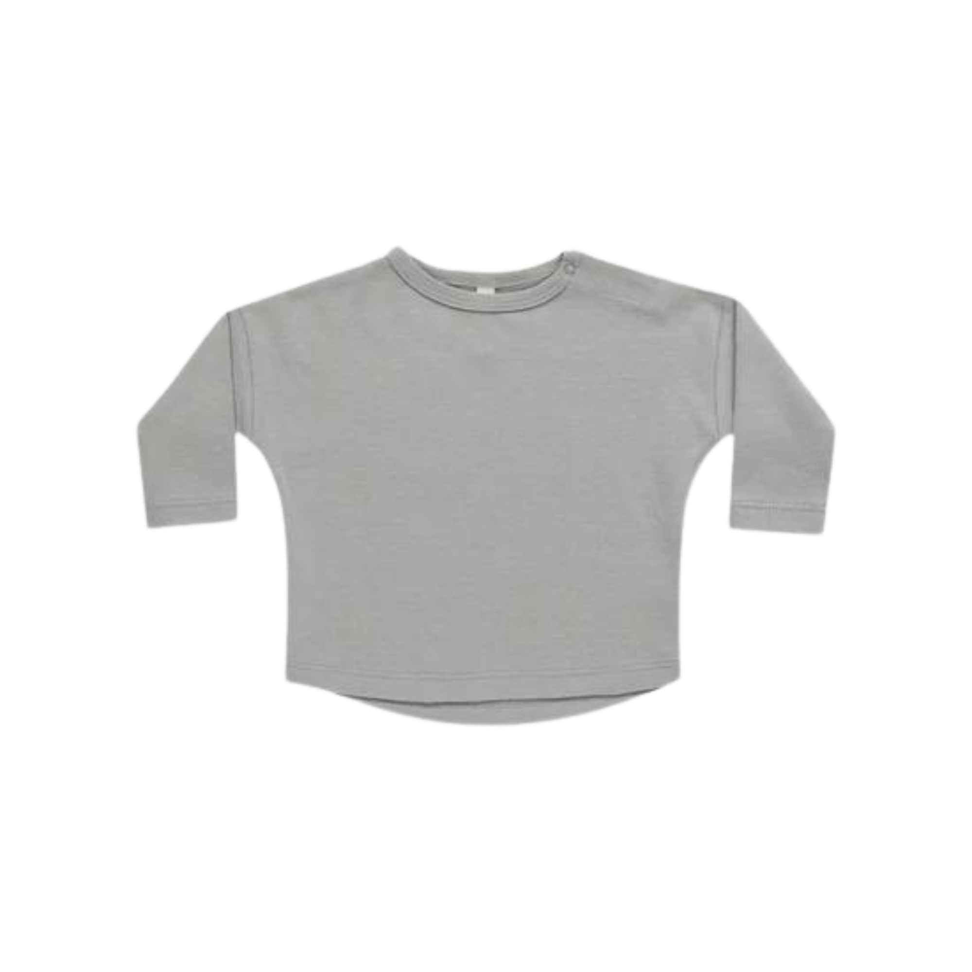 QUINCY MAE Long Sleeve Tee - Dusty Blue