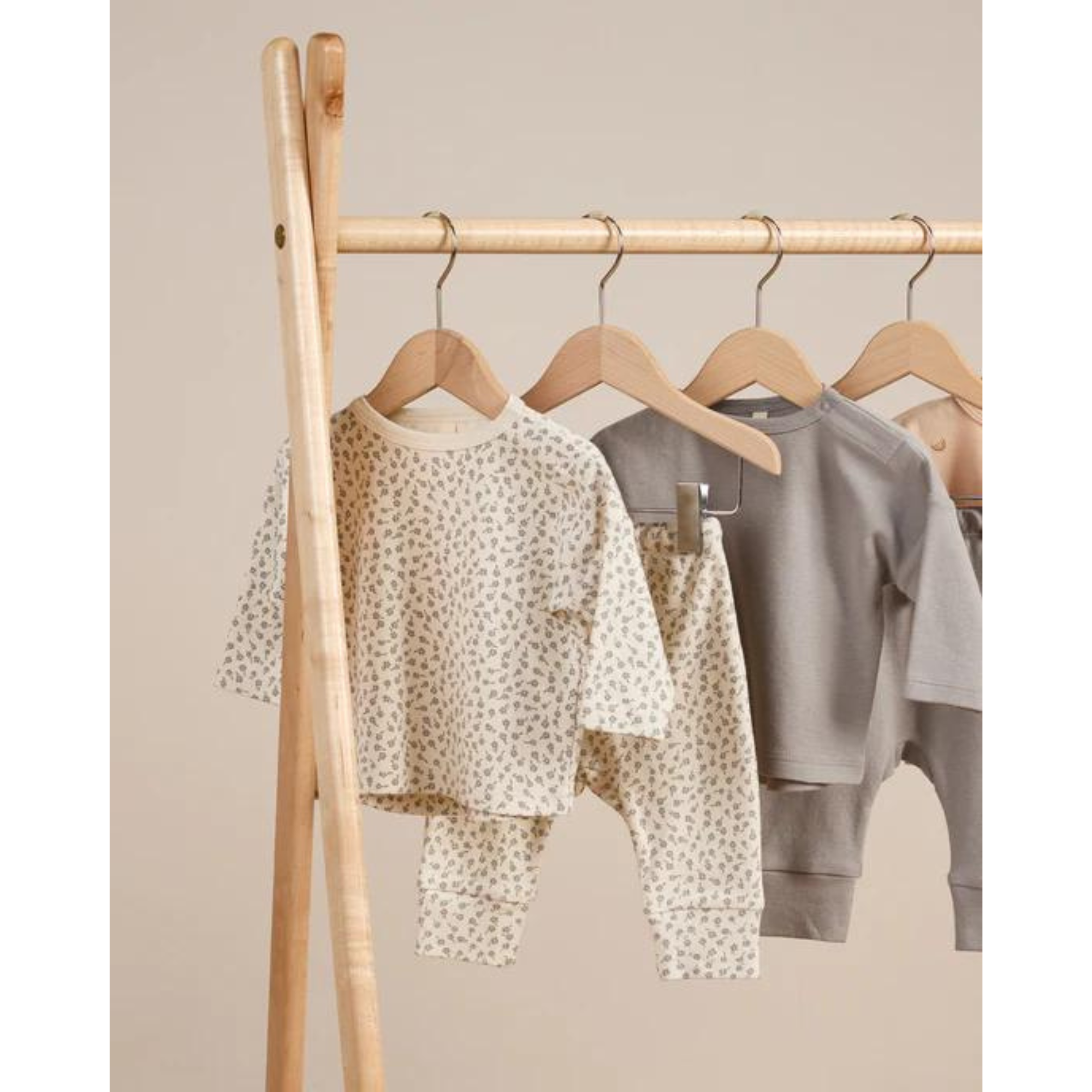 QUINCY MAE Long Sleeve Tee - Dusty Blue