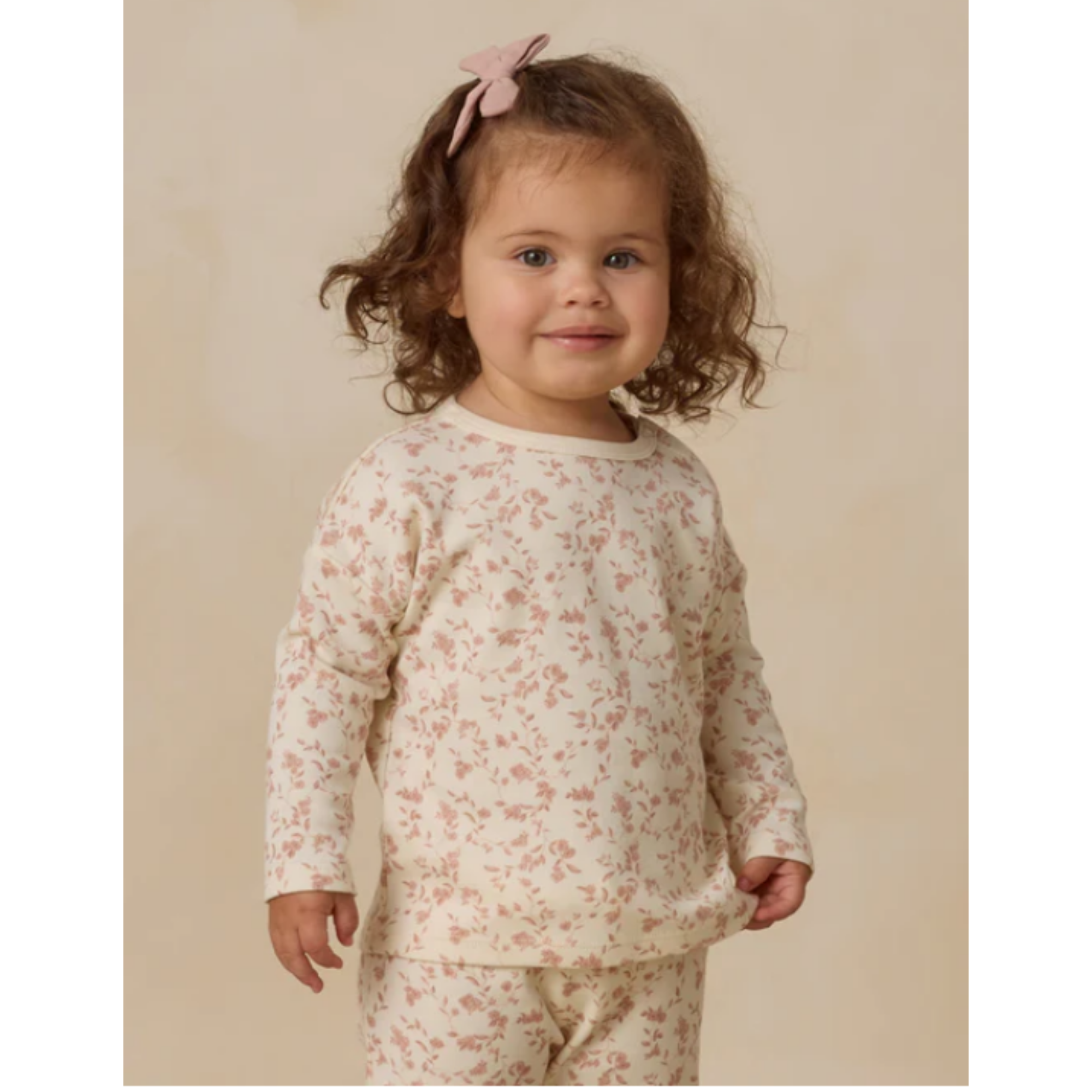 QUINCY MAE Long Sleeve Tee - French Garden