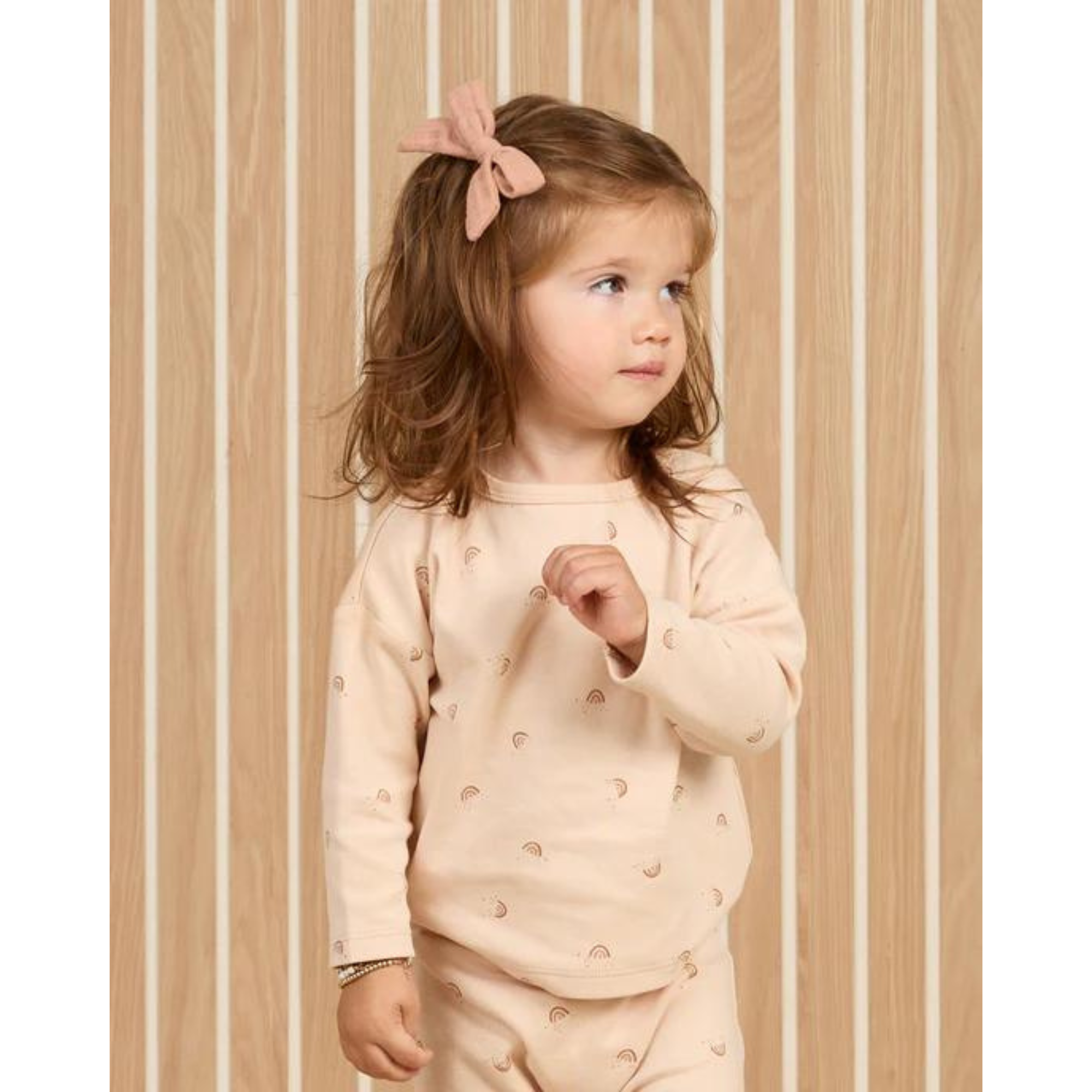 QUINCY MAE Long Sleeve Tee - Rainbows