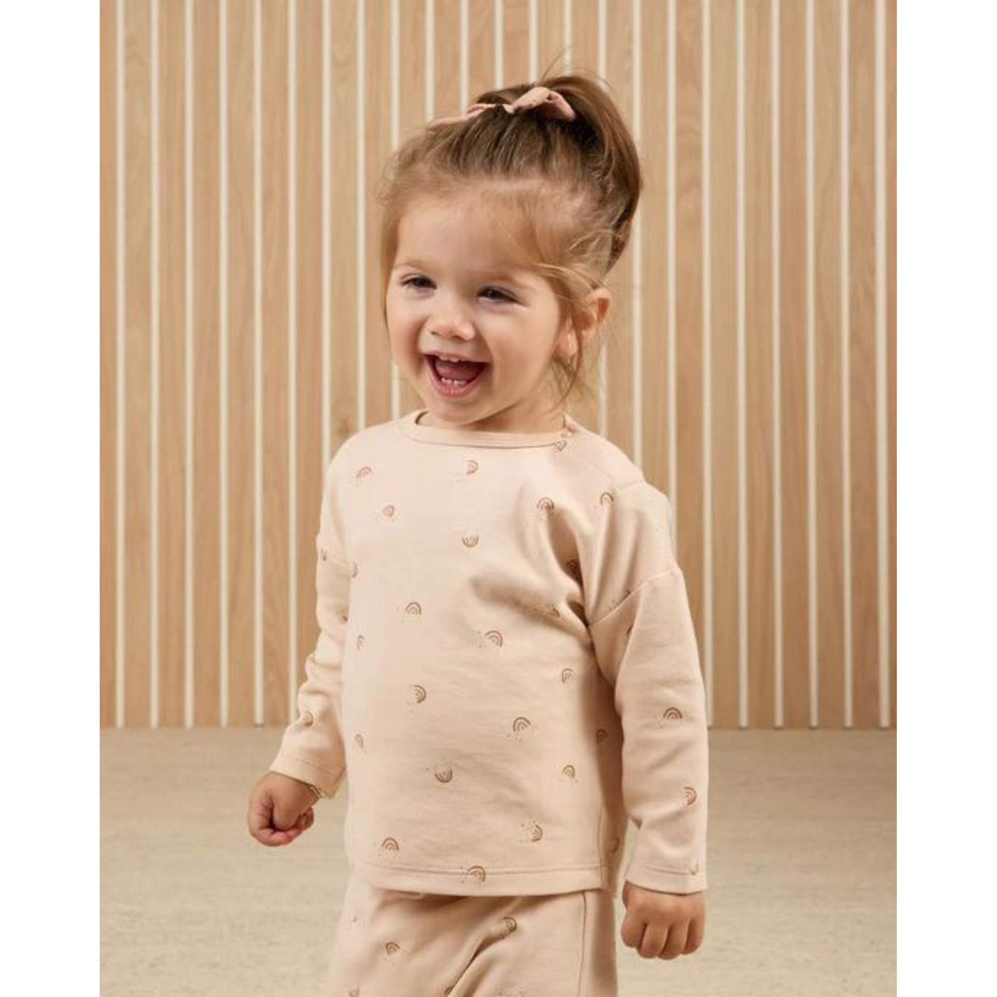 QUINCY MAE Long Sleeve Tee - Rainbows