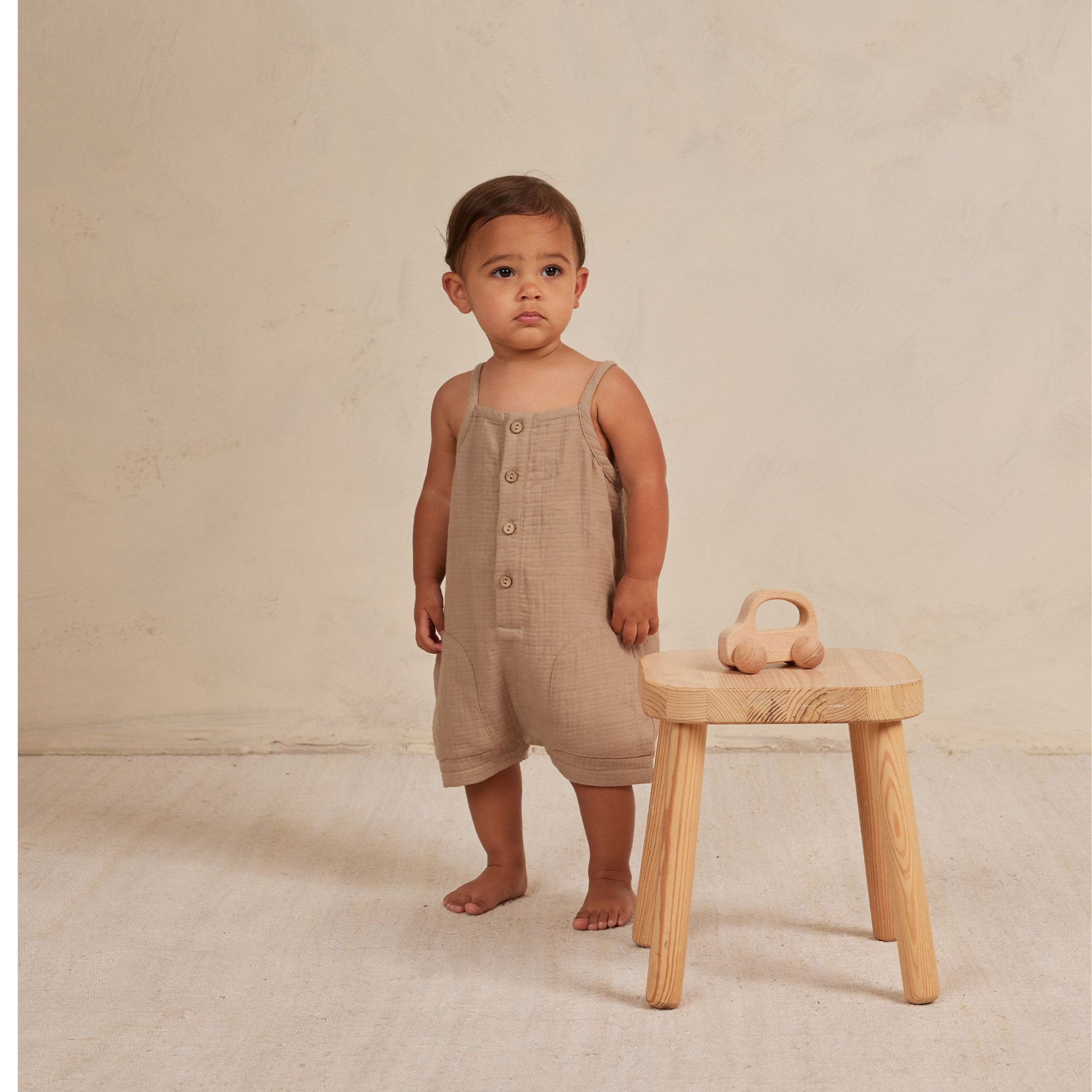QUINCY MAE Oakley Romper - Avoine