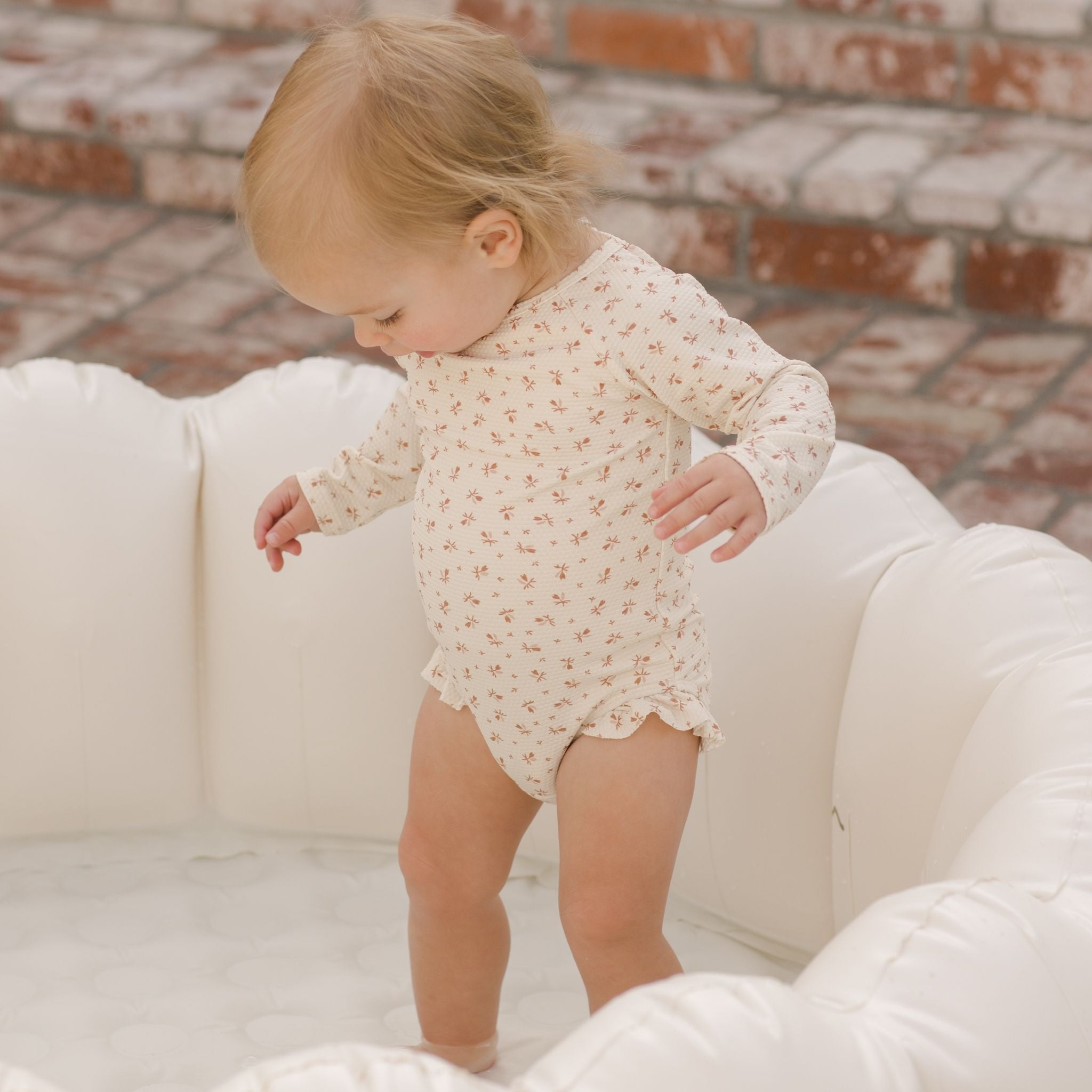 Maillot de bain une-pièce Rashguard Olivia QUINCY MAE - Clay Disty