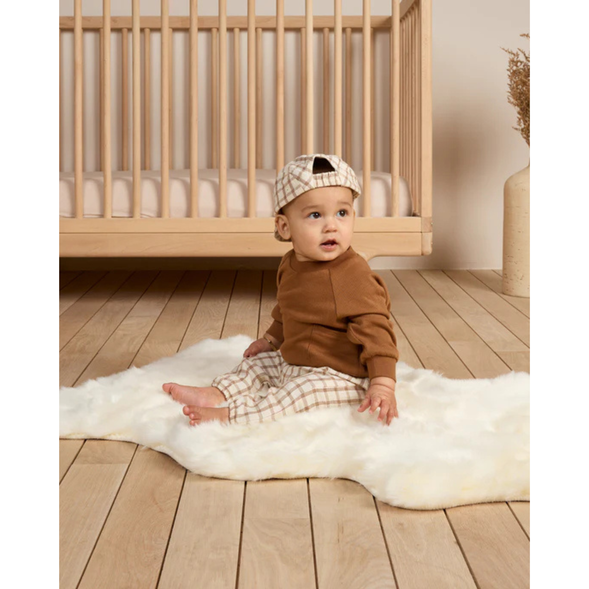 QUINCY MAE Pocket Sweatshirt - Cinnamon