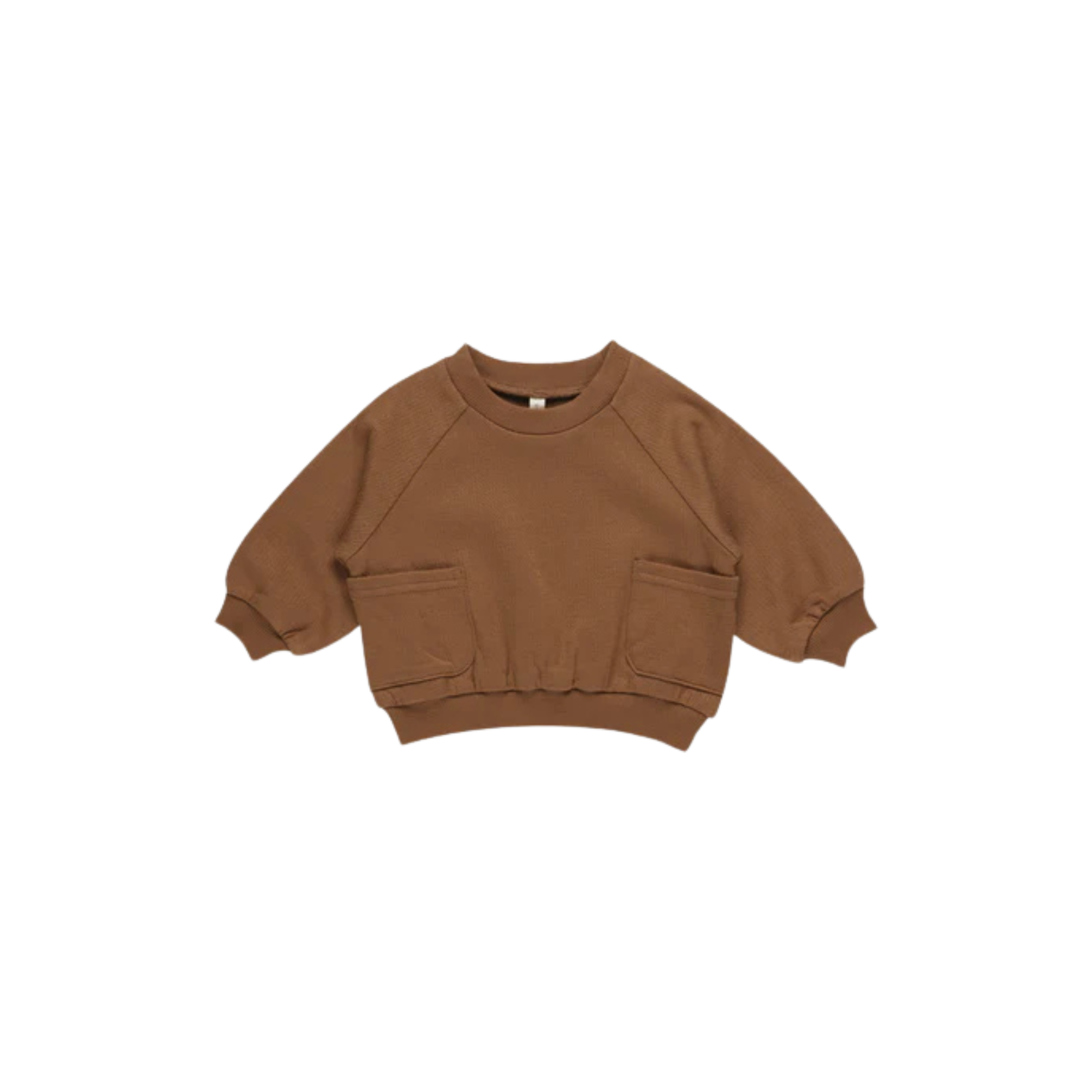 QUINCY MAE Pocket Sweatshirt - Cinnamon