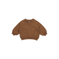 Thumbnail for QUINCY MAE Pocket Sweatshirt - Cinnamon