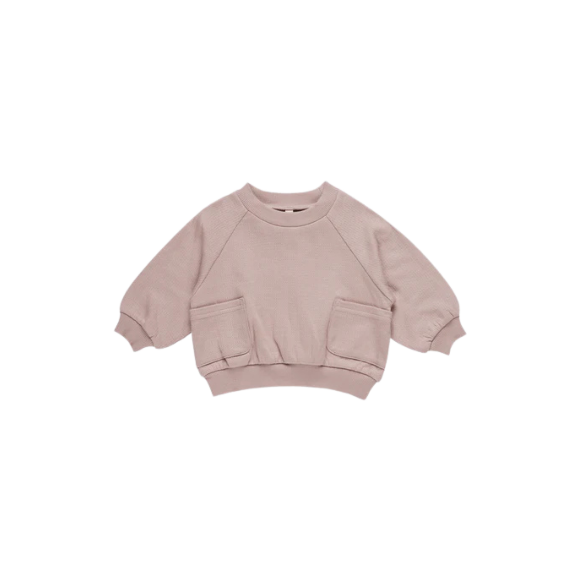 QUINCY MAE Pocket Sweatshirt - Mauve