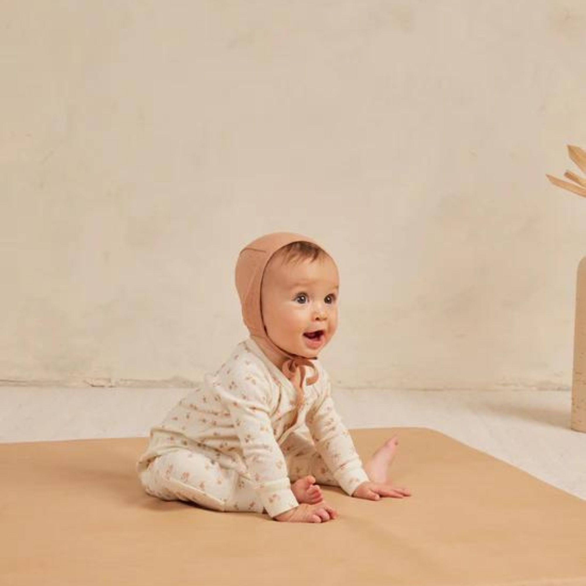 QUINCY MAE Pointelle Long John - Ditsy Melon