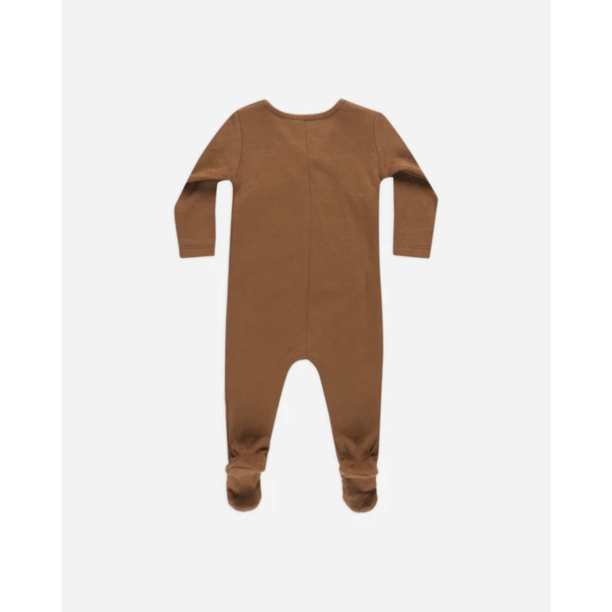 QUINCY MAE Pointelle Wrap Footie - Cannelle