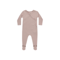 QUINCY MAE Pointelle Wrap Footie - Mauve