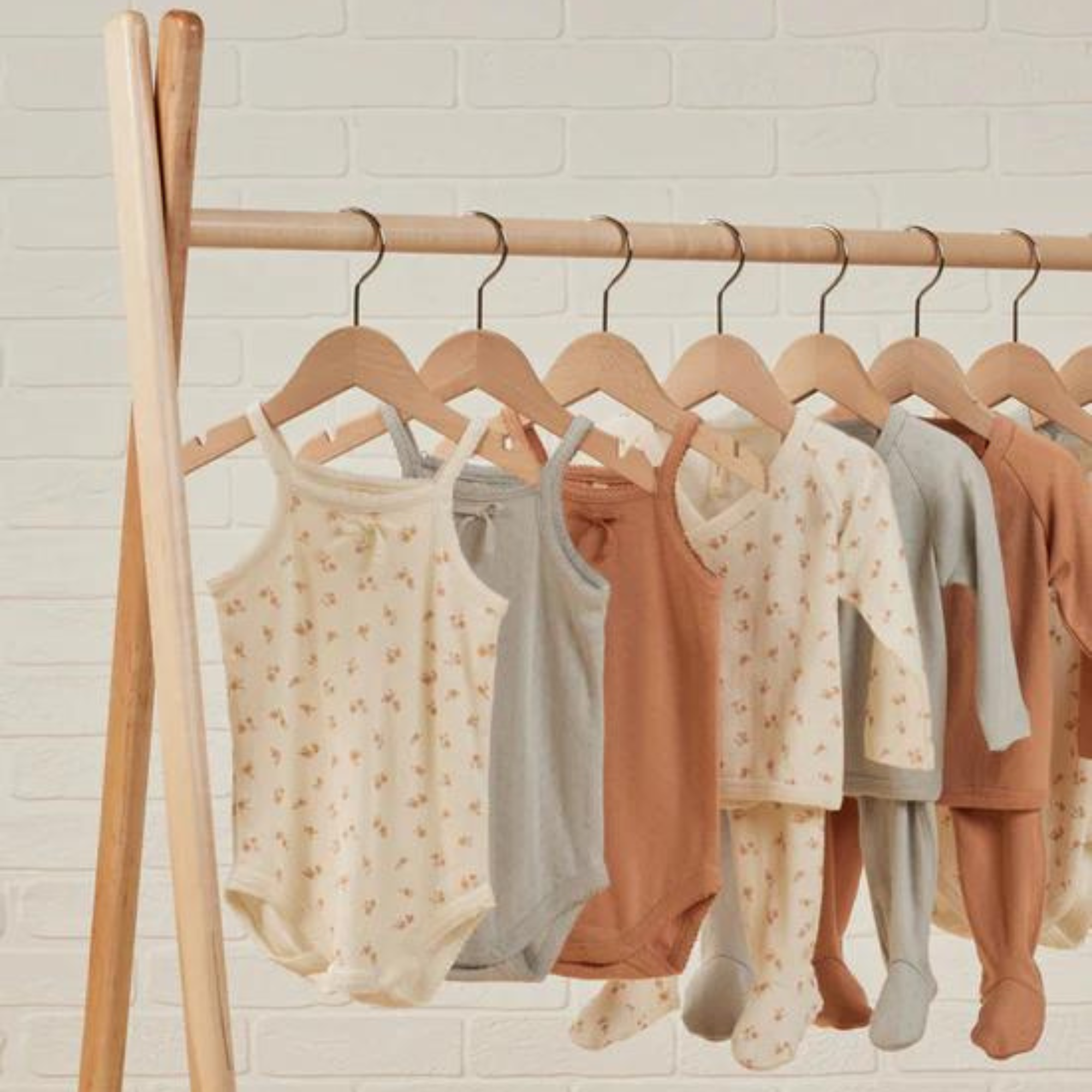 QUINCY MAE Haut cache-cœur en pointelle et pantalon à pieds - Disty Melon