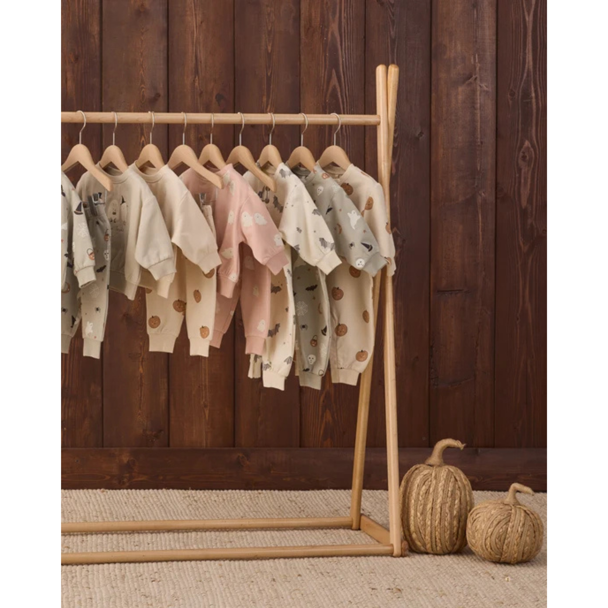 QUINCY MAE Relaxed Fleece Jumpsuit - Baby Bats