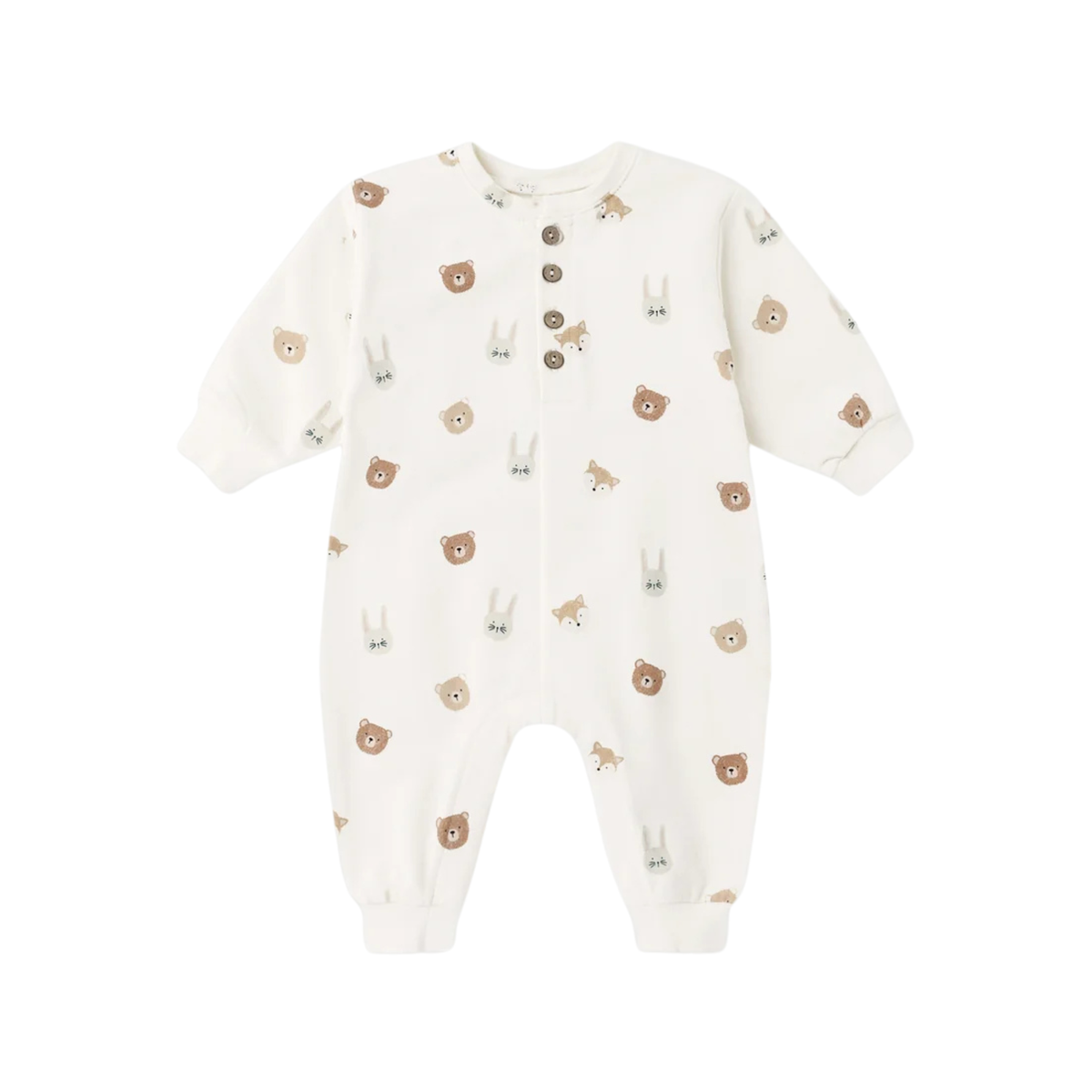 QUINCY MAE Relaxed Fleece Jumpsuit - Critters