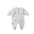 QUINCY MAE Relaxed Fleece Jumpsuit - Narwhals
