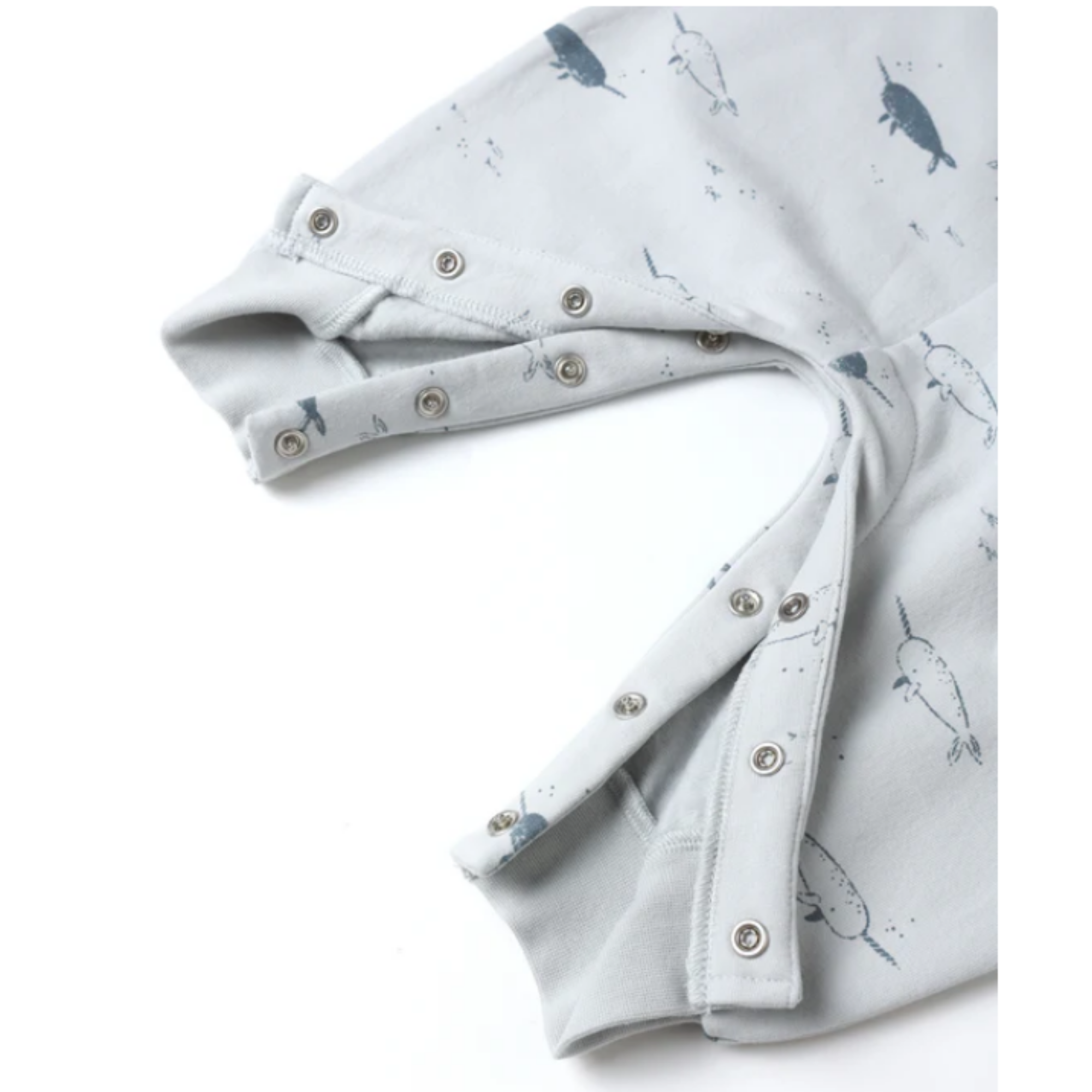 QUINCY MAE Relaxed Fleece Jumpsuit - Narwhals