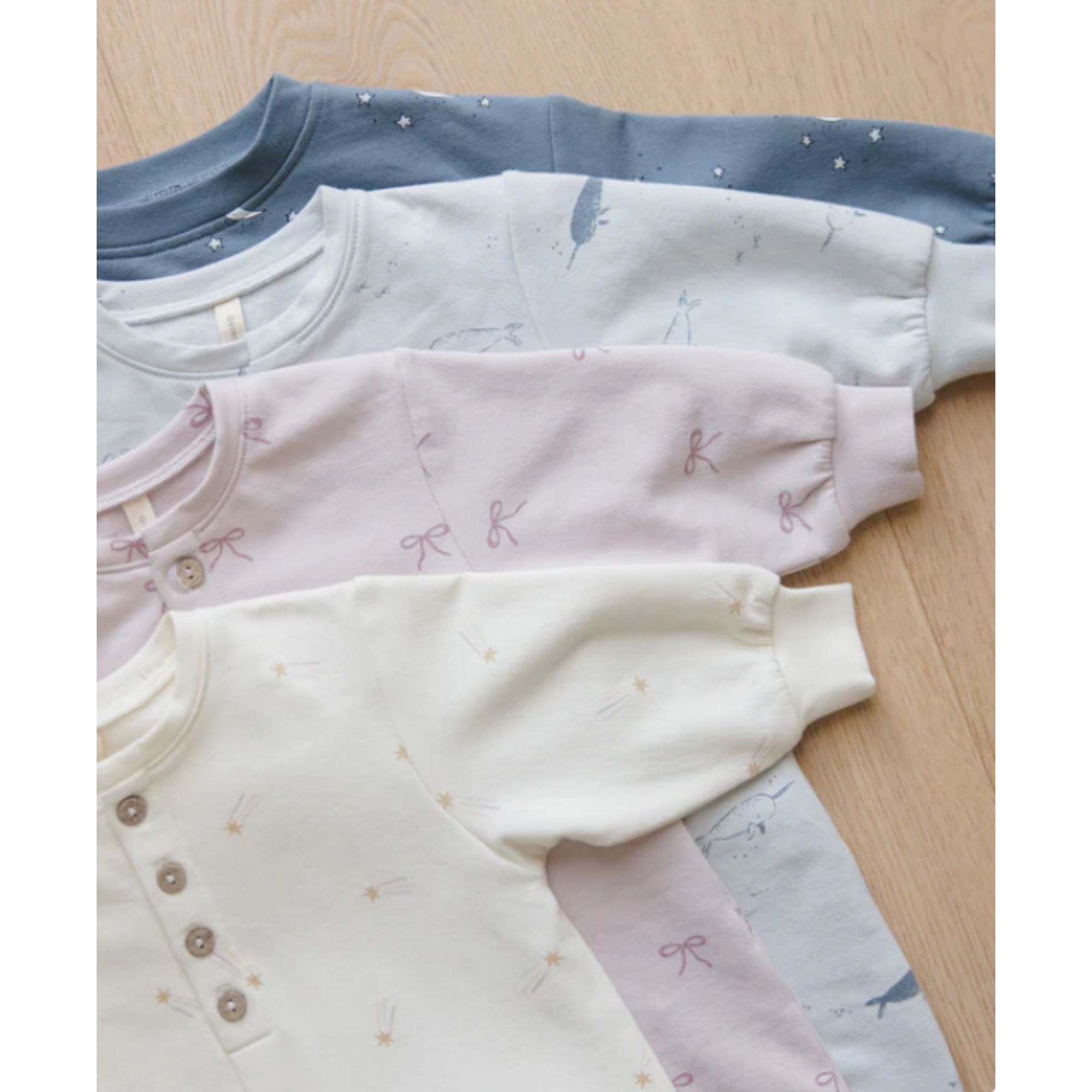 QUINCY MAE Relaxed Fleece Jumpsuit - Narwhals