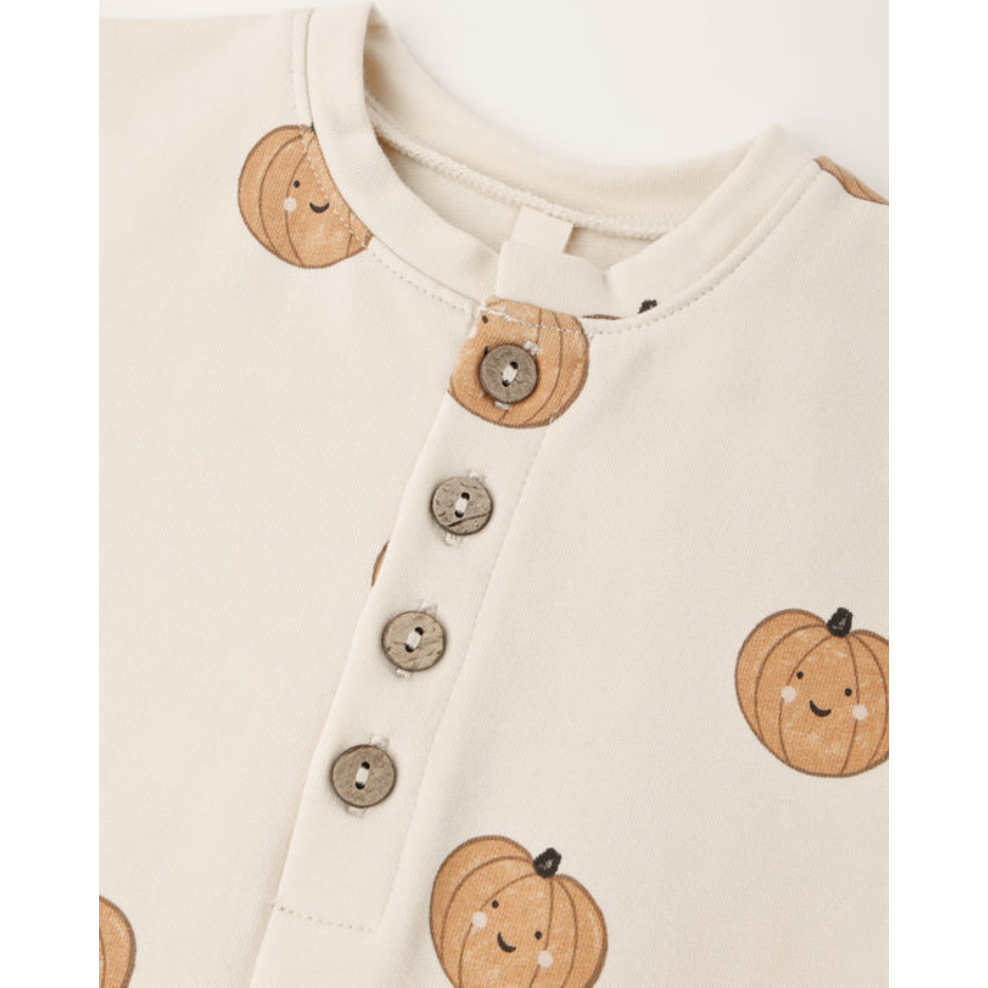 QUINCY MAE Relaxed Fleece Jumpsuit - Pumpkins