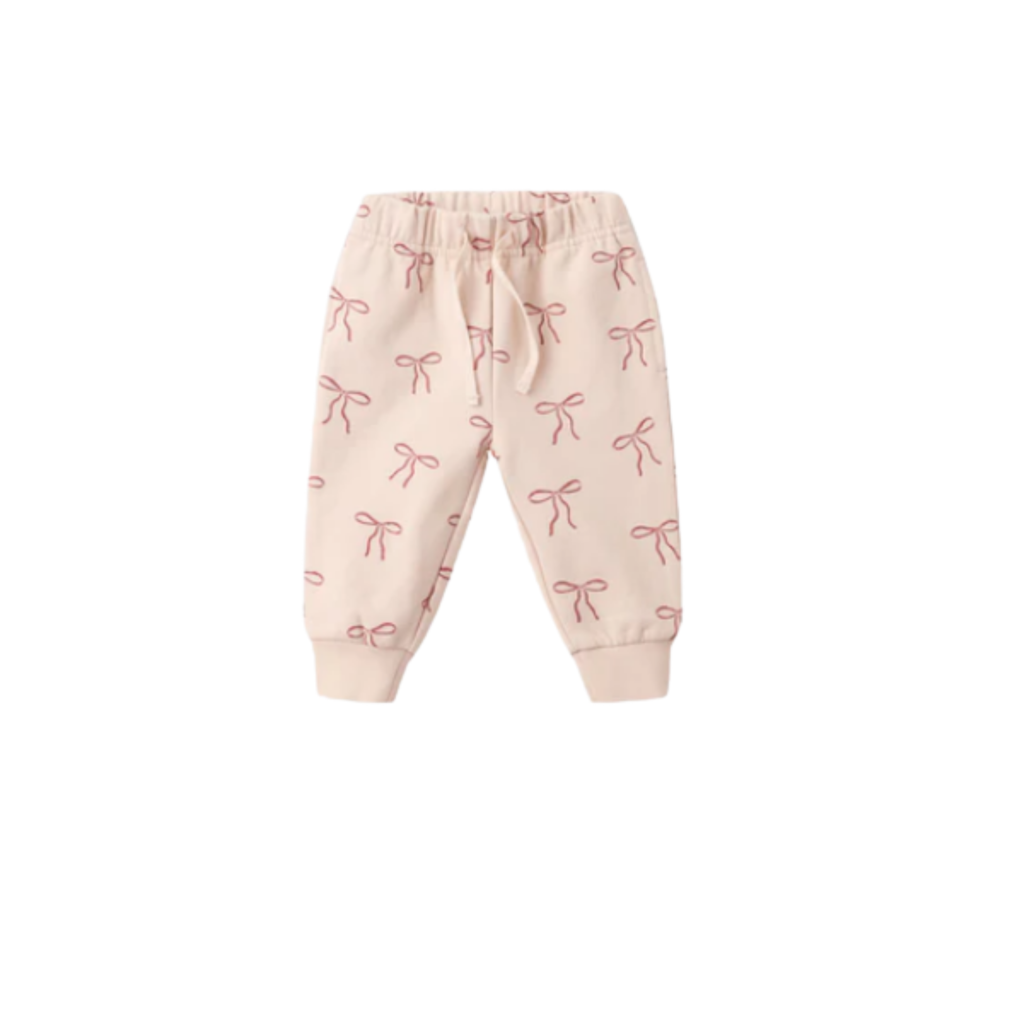 QUINCY MAE Relaxed Fleece Sweatpant - Red Bows