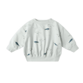 QUINCY MAE Relaxed Fleece Sweatshirt - Narwhals