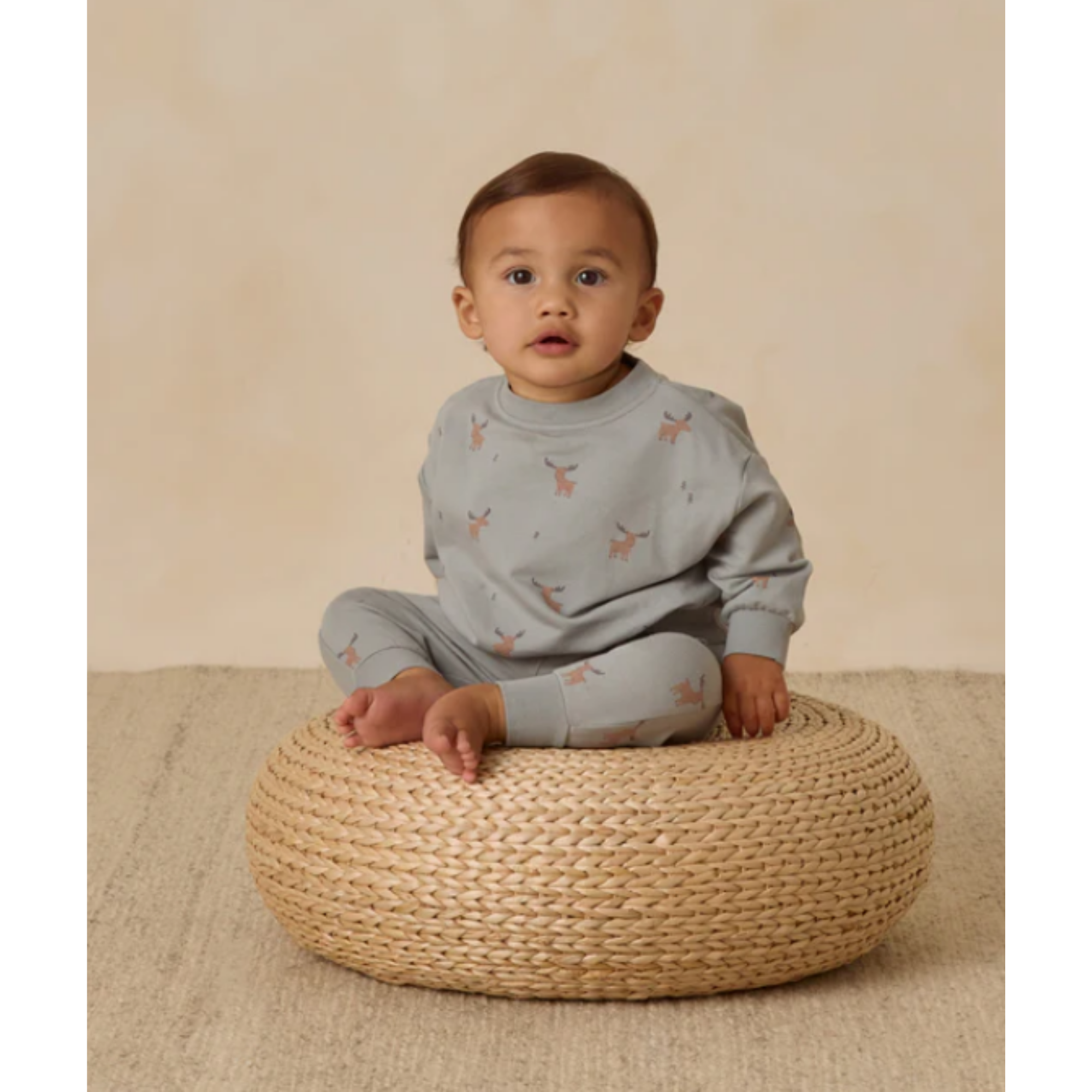 QUINCY MAE Relaxed Sweatpant - Moose