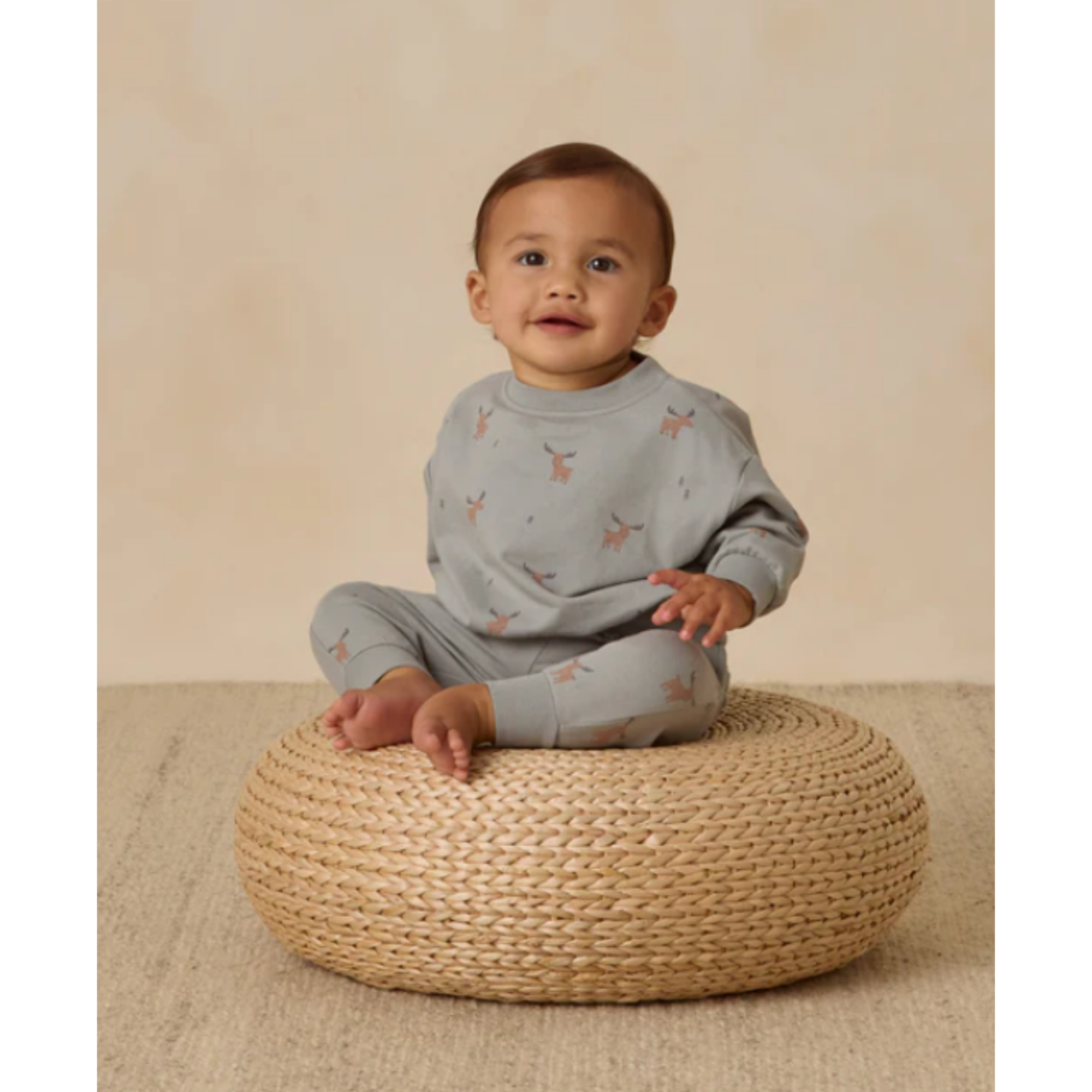 QUINCY MAE Relaxed Sweatpant - Moose