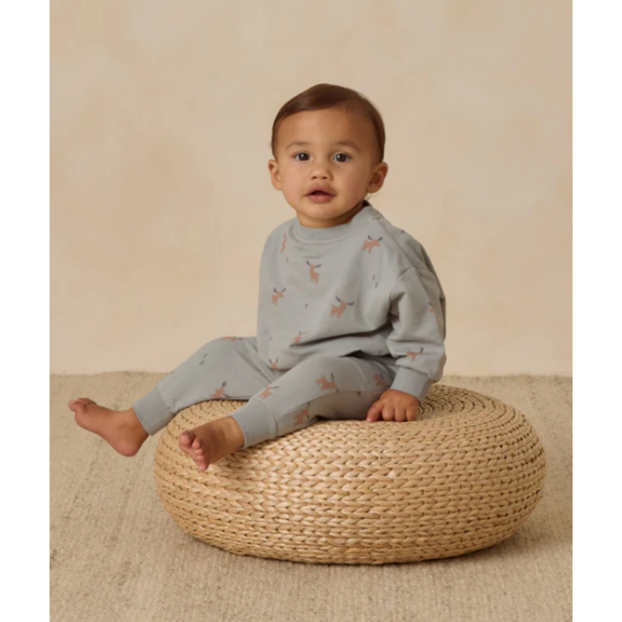 QUINCY MAE Relaxed Sweatpant - Moose