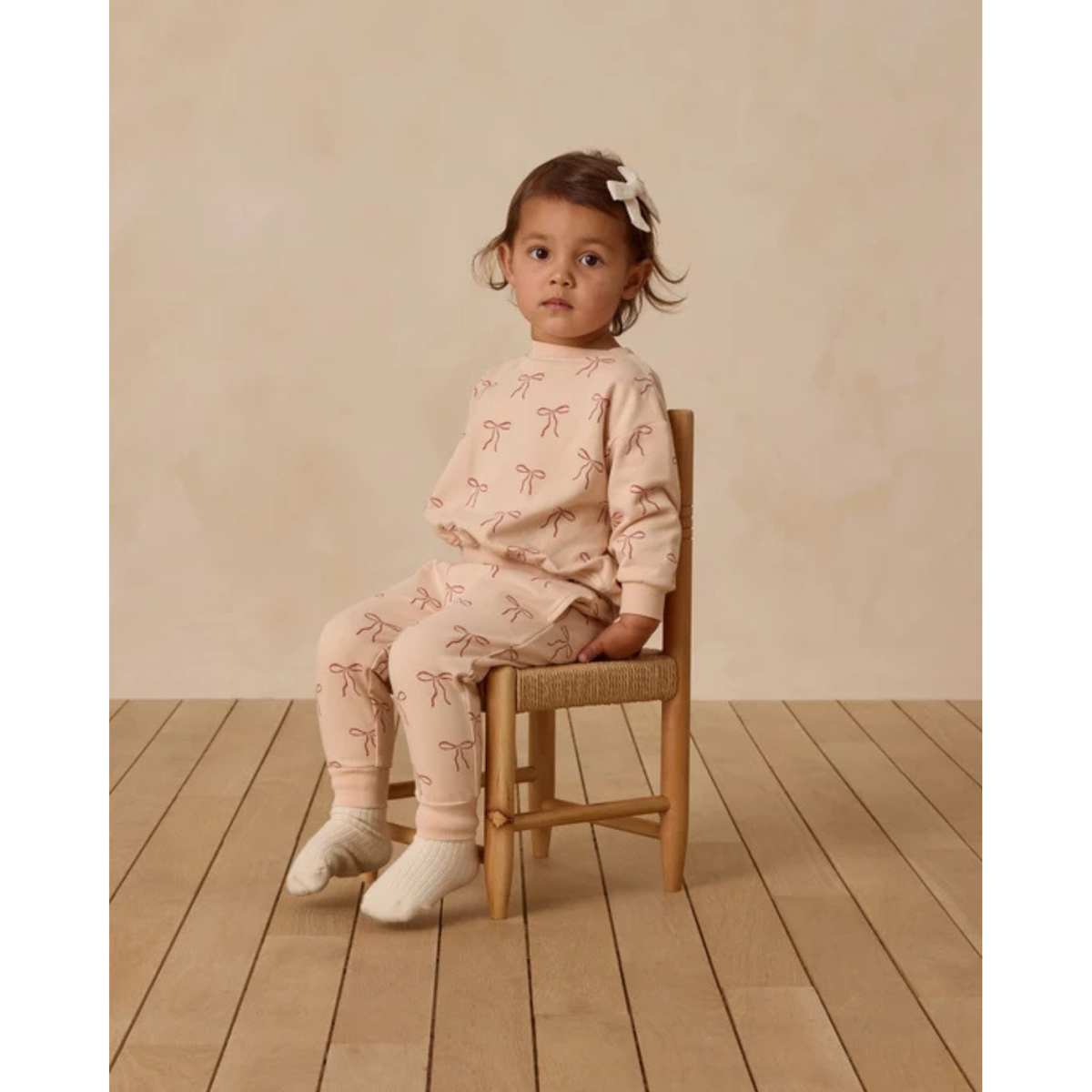 QUINCY MAE Relaxed Sweatpant - Red Bows