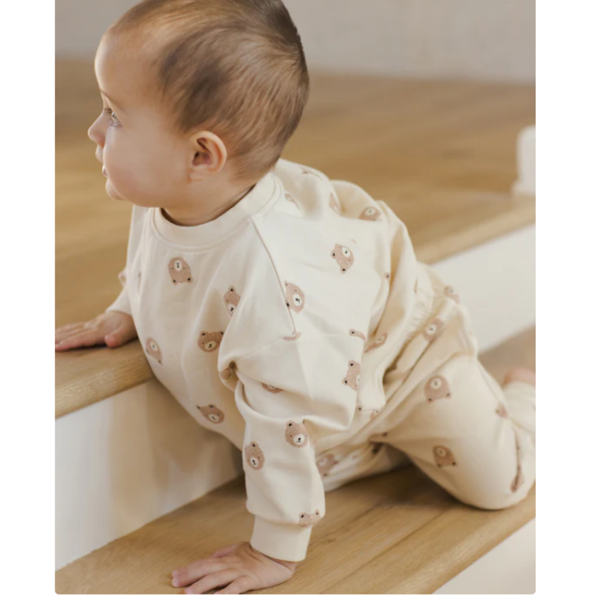 QUINCY MAE Relaxed Sweatshirt - Brown Bear