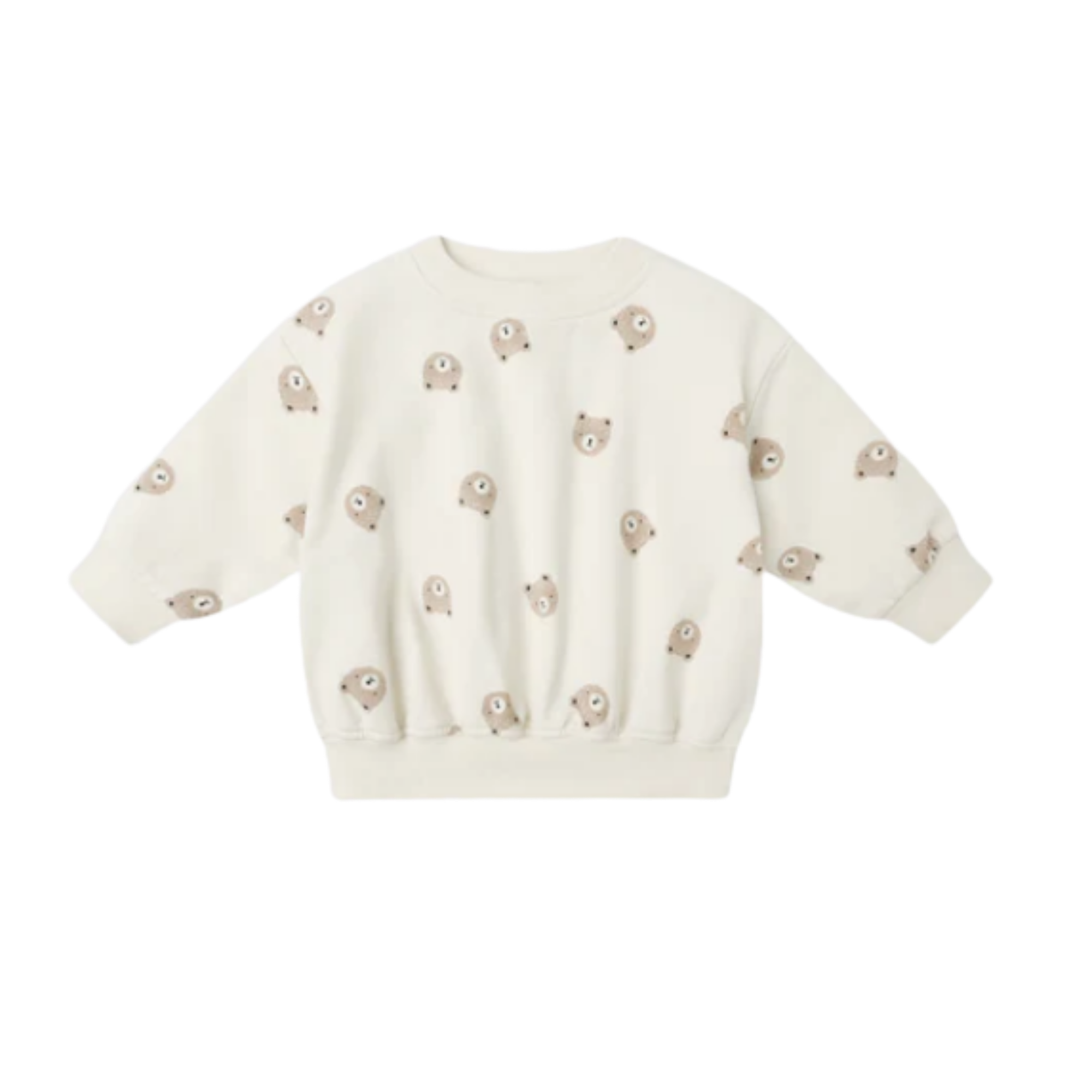 QUINCY MAE Relaxed Sweatshirt - Brown Bear