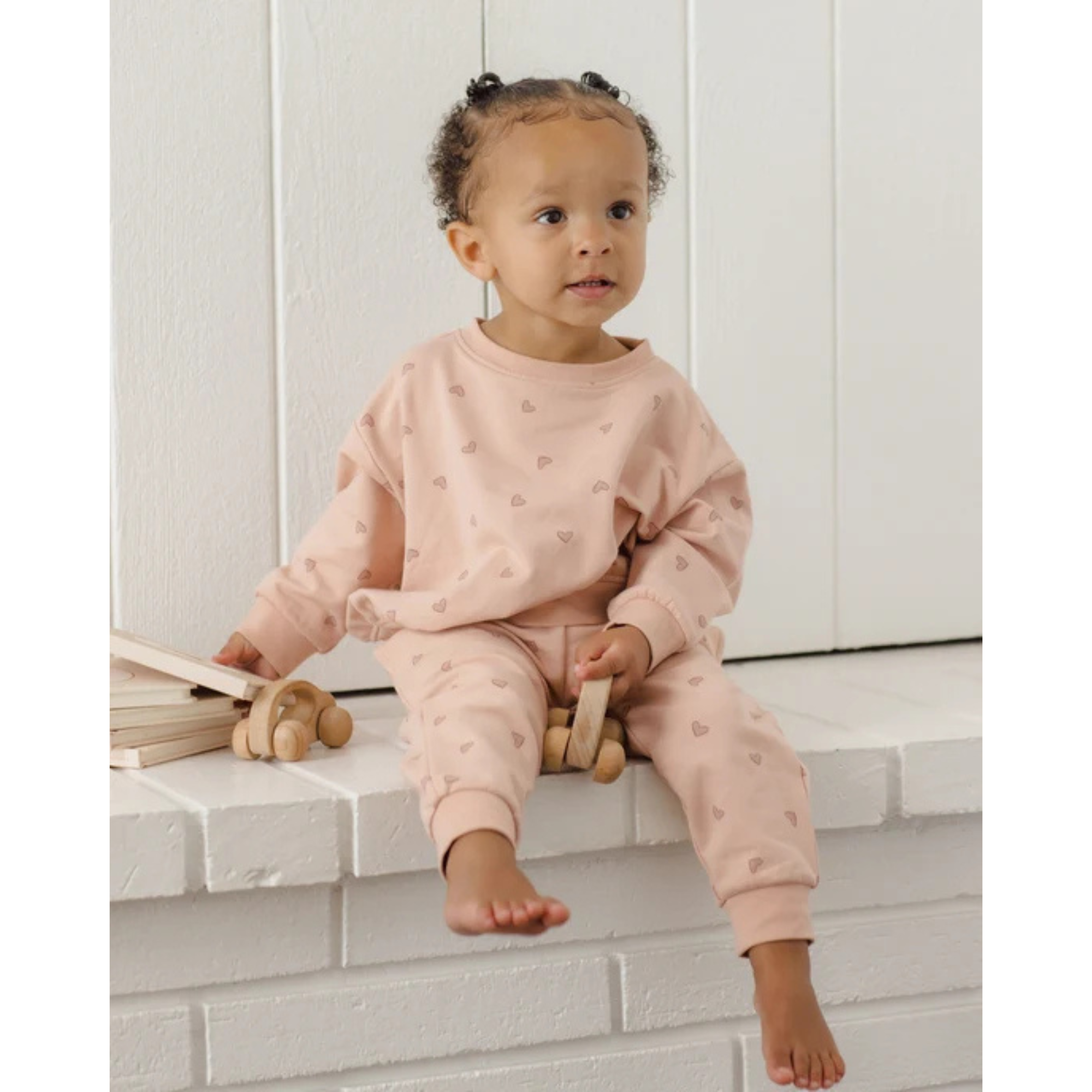 QUINCY MAE Relaxed Sweatshirt - Hearts