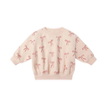 QUINCY MAE Relaxed Sweatshirt - Red Bows