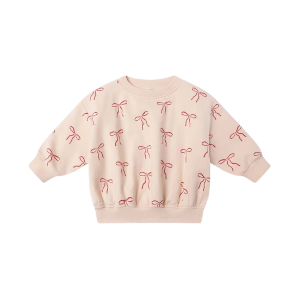 QUINCY MAE Relaxed Sweatshirt - Red Bows