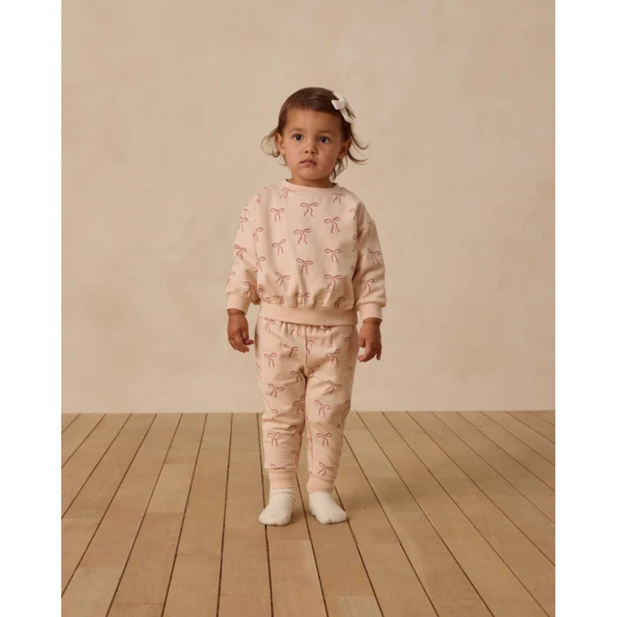 QUINCY MAE Relaxed Sweatshirt - Red Bows