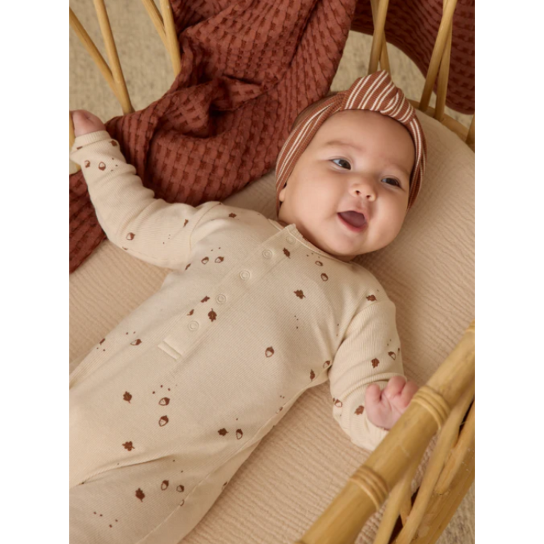 QUINCY MAE Combinaison bébé côtelée - Glands