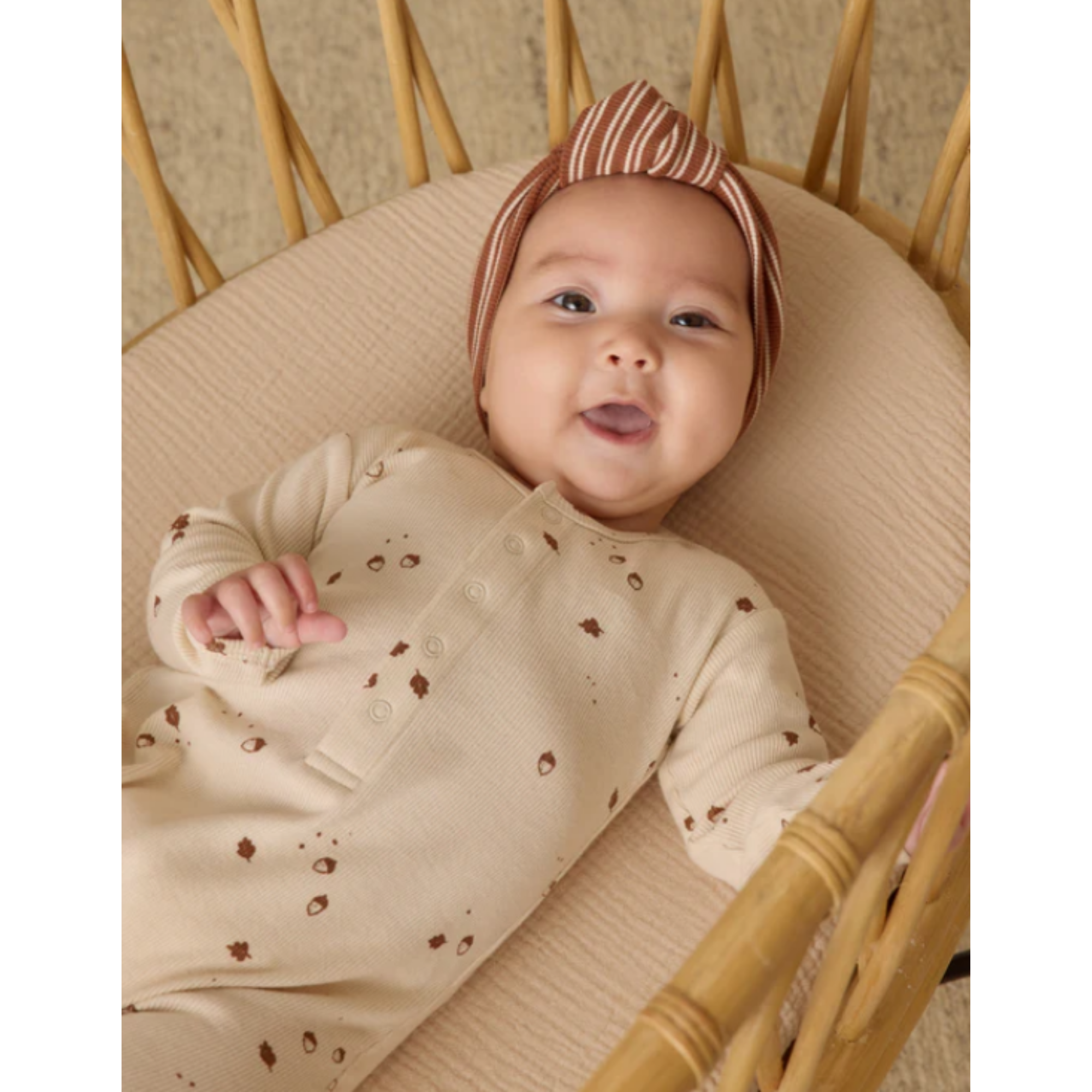 QUINCY MAE Combinaison bébé côtelée - Glands