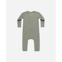 Thumbnail for QUINCY MAE Ribbed Baby Jumpsuit - Basil