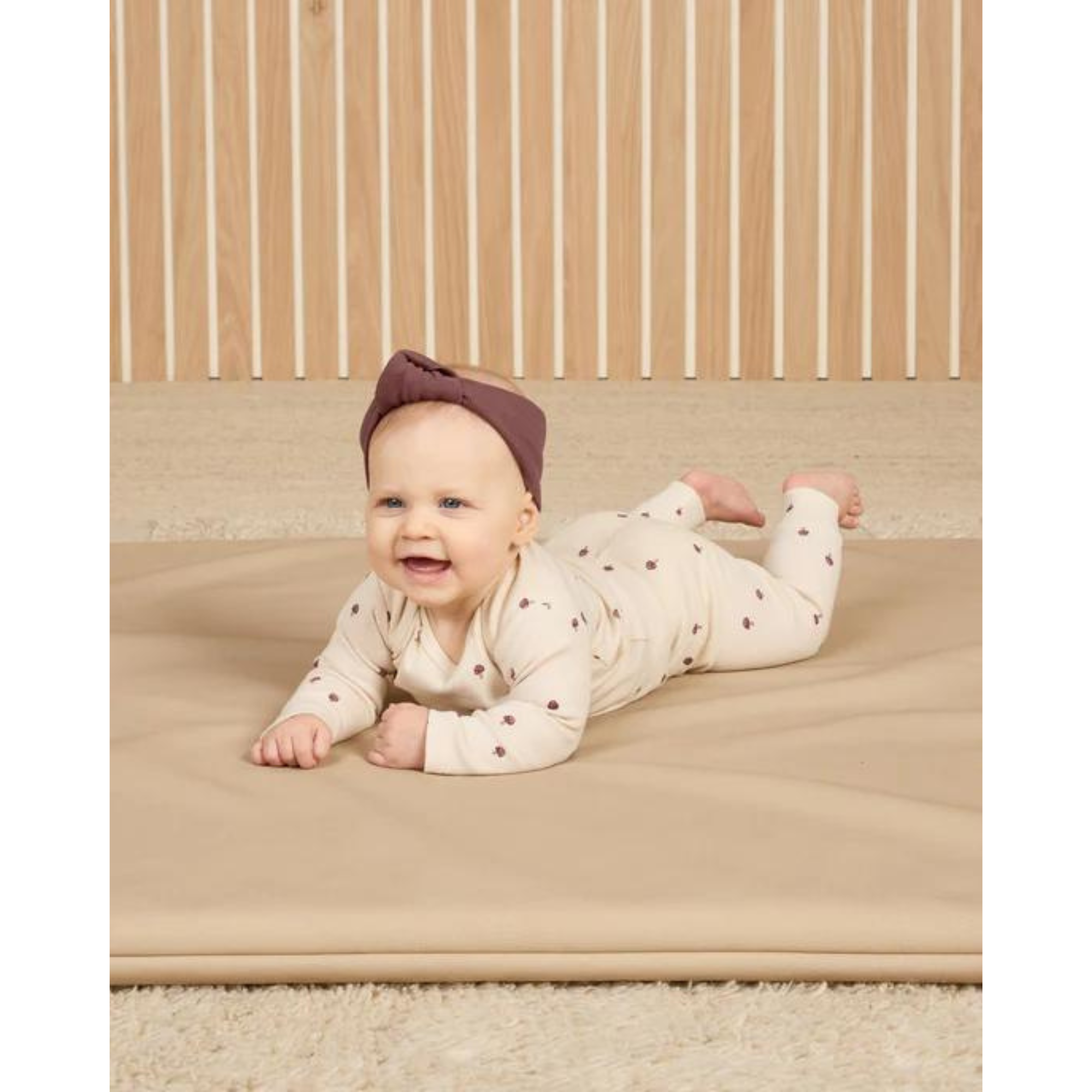 QUINCY MAE Ribbed Knotted Headband  0-12M - Plum