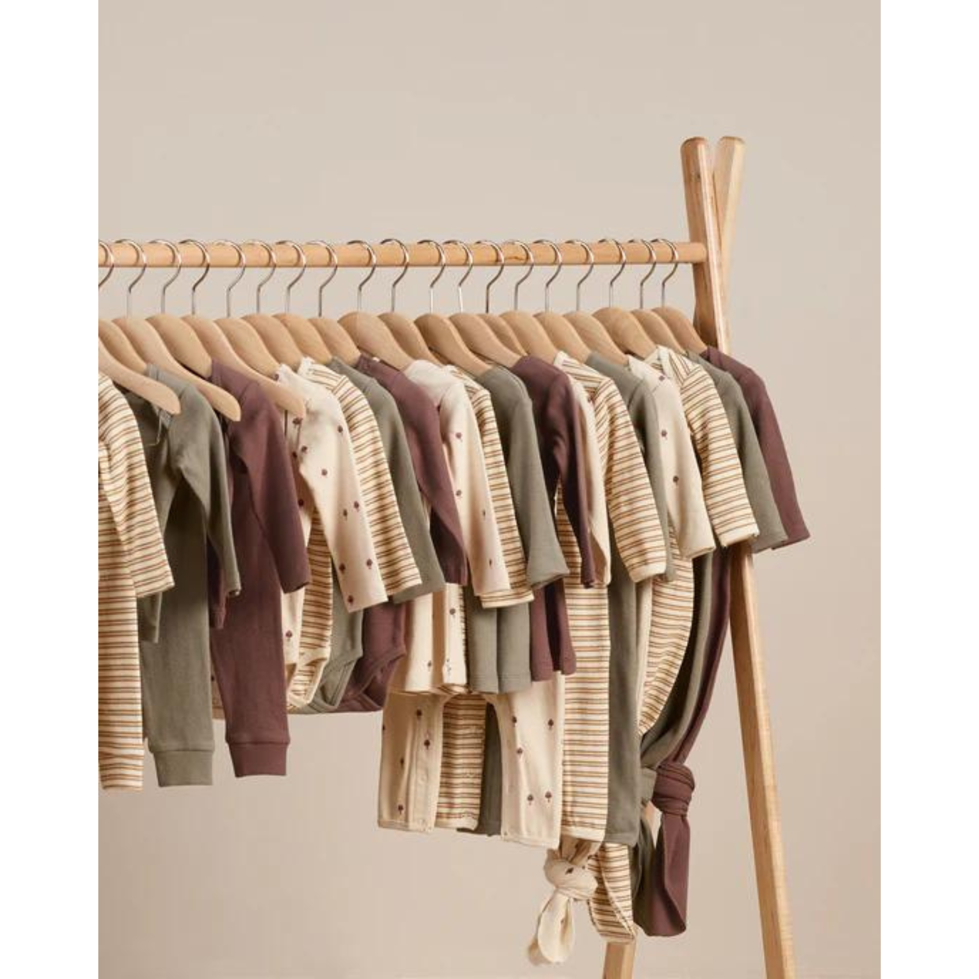 QUINCY MAE Ribbed Long Sleeve Bodysuit - Mushrooms