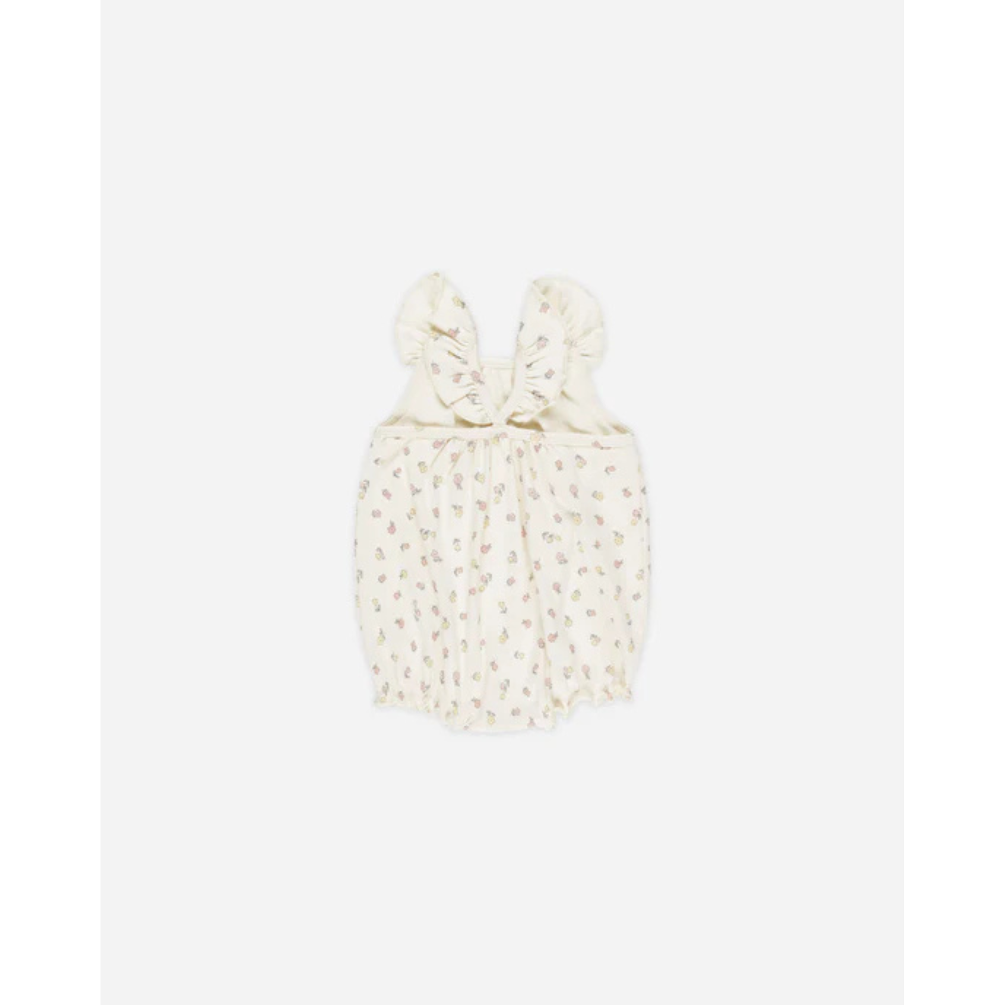 QUINCY MAE Combinaison côtelée à volants - Fleur