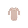 QUINCY MAE Ruffle Collar Bodysuit - Blush