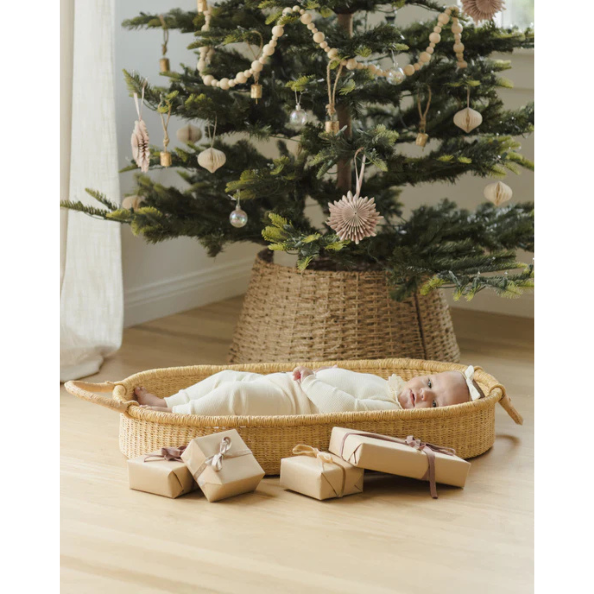 QUINCY MAE Ruffle Collar Bodysuit - Natural