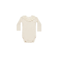 QUINCY MAE Ruffle Collar Bodysuit - Natural