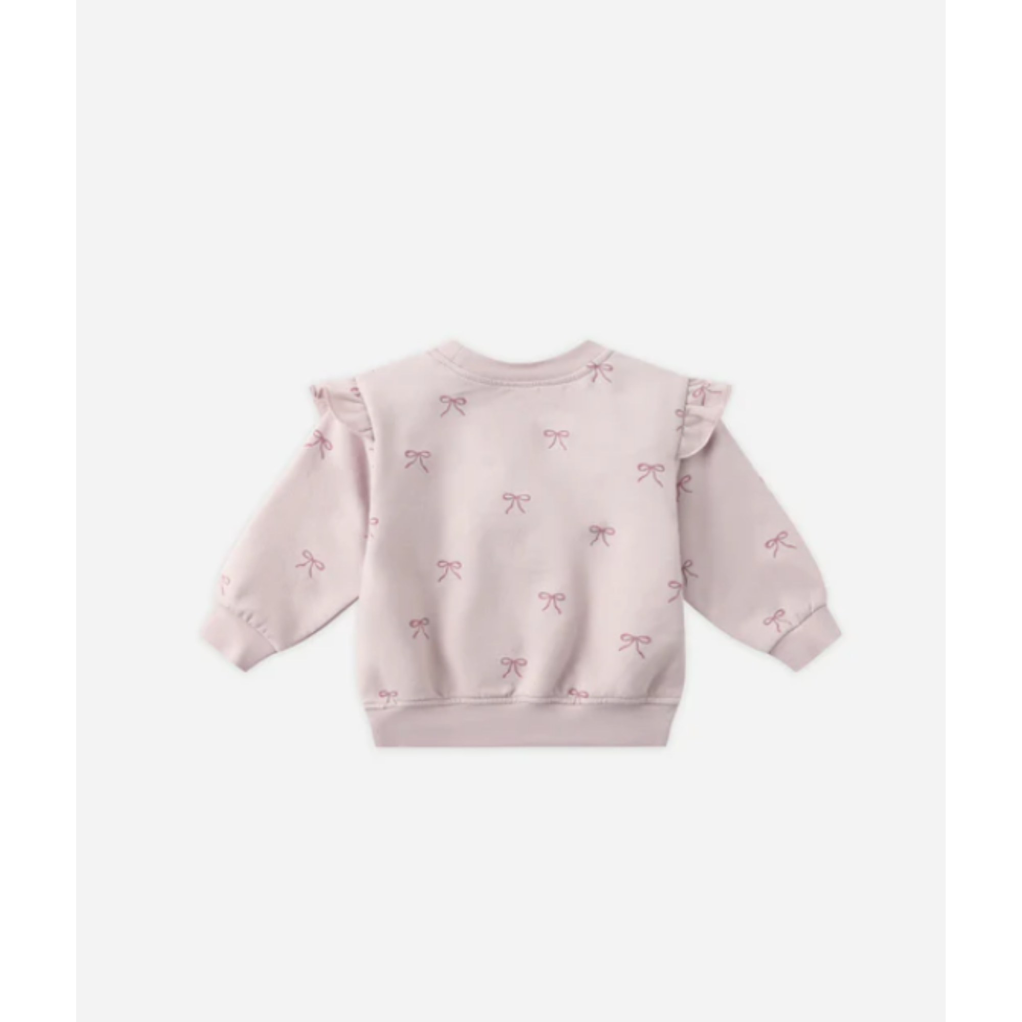 QUINCY MAE Ruffle Fleece Sweatshirt - Bows