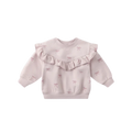 QUINCY MAE Ruffle Fleece Sweatshirt - Bows