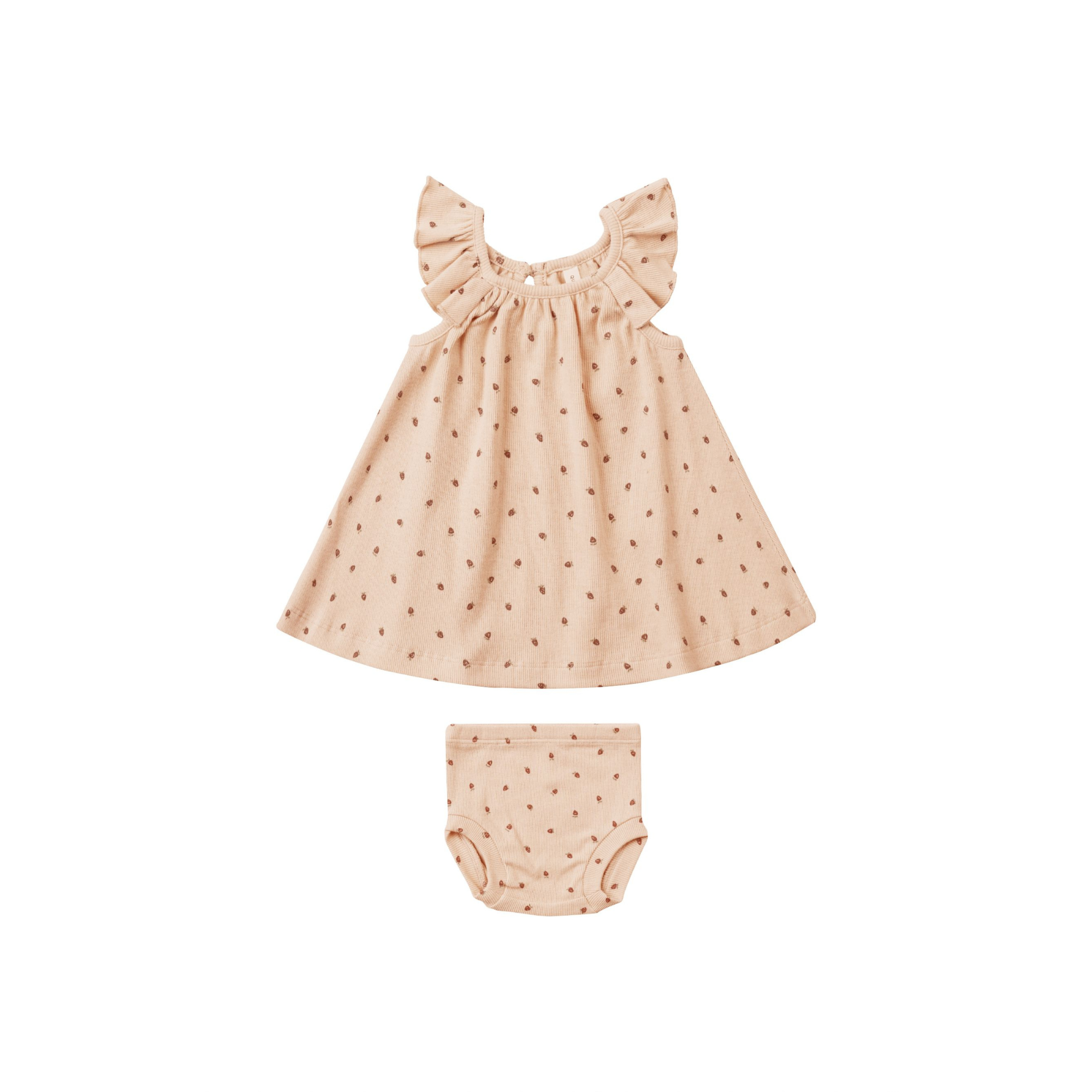 Robe trapèze à volants QUINCY MAE - Fraises