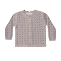 QUINCY MAE Scalloped Cardigan - Lavender