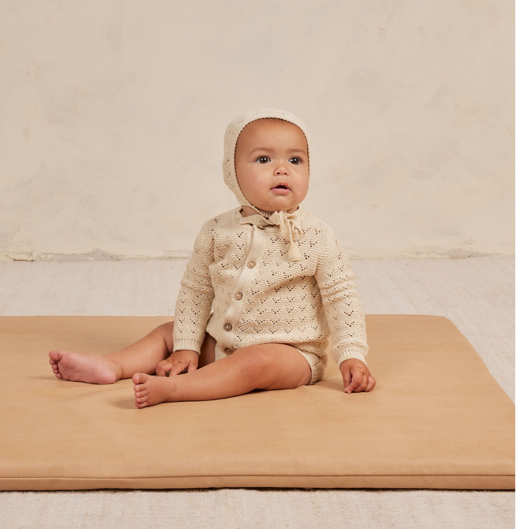 Cardigan festonné QUINCY MAE - Naturel