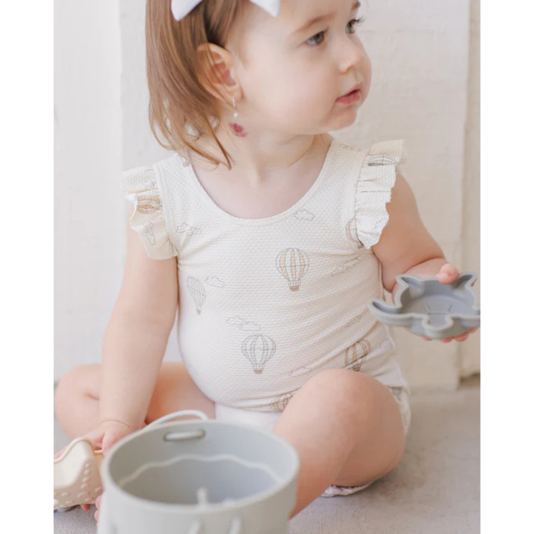 QUINCY MAE Scoop Back One-Piece - Hot Air Balloons