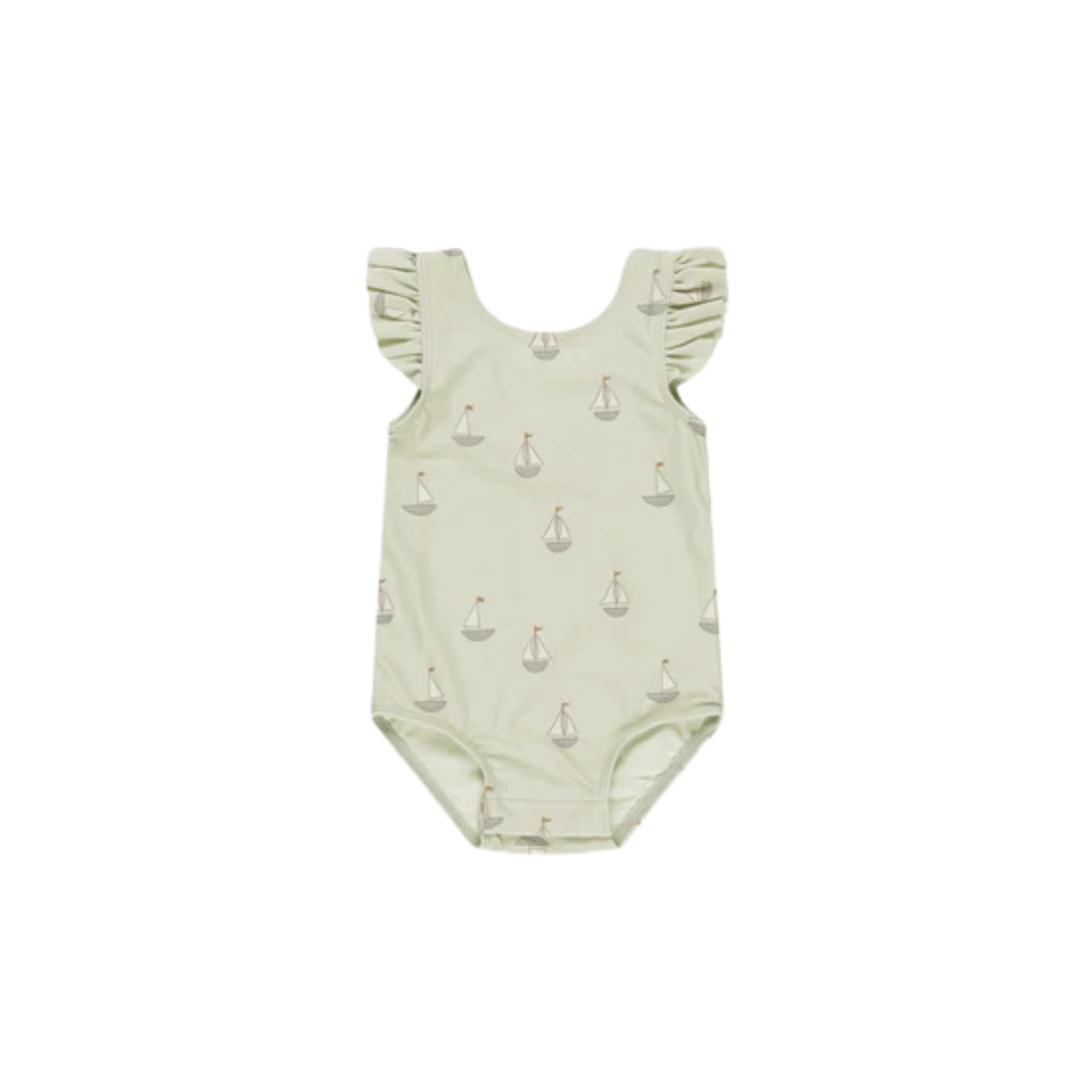 QUINCY MAE Scoop Back One-Piece - Sailboats